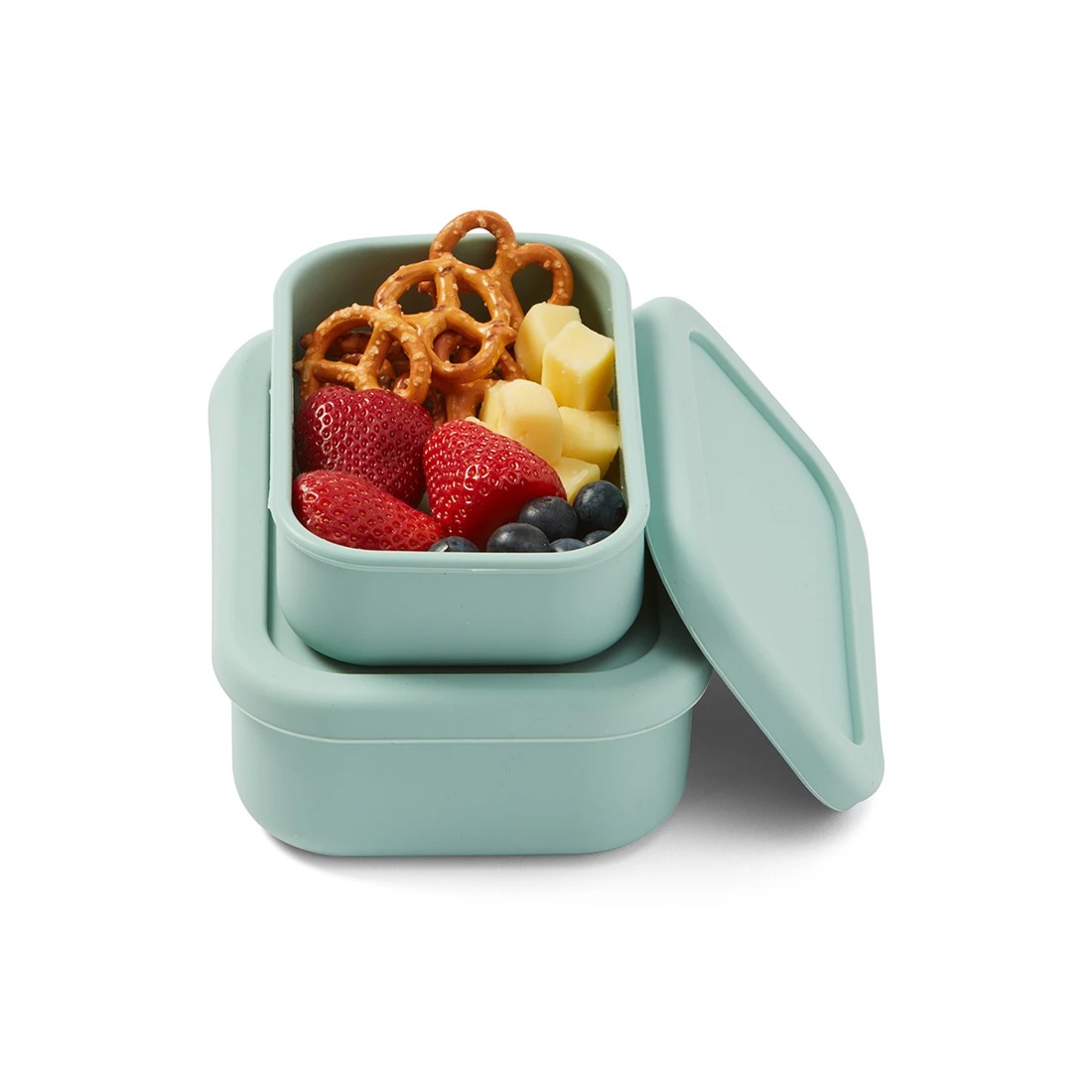 3 2 Pack Sage Silicone Snack Box, 3 of 9