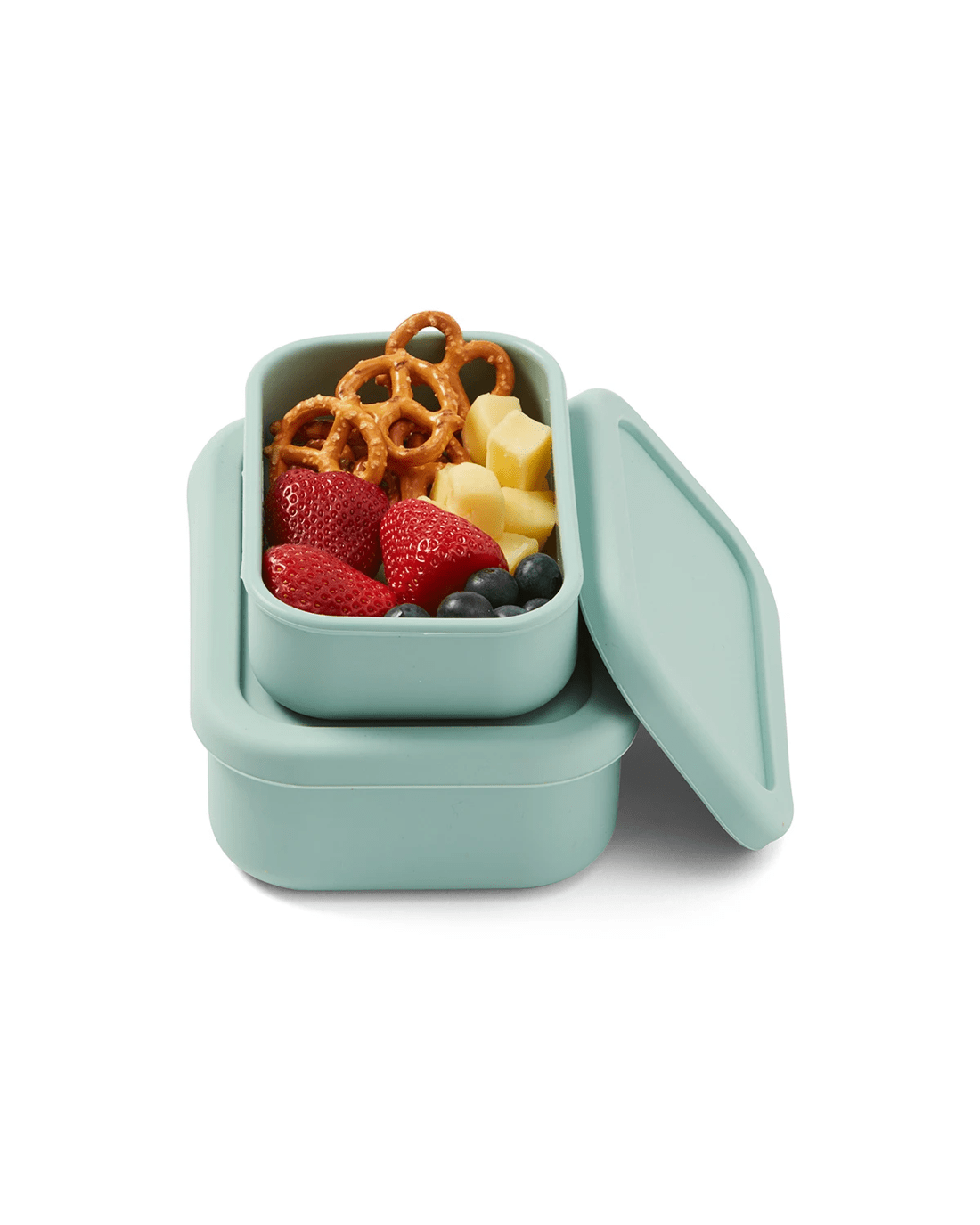 3 2 Pack Sage Silicone Snack Box, 3 of 9