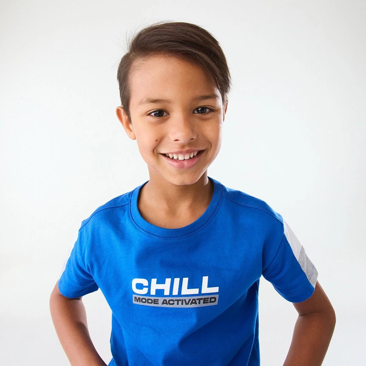 3 Sleeve Panel T-shirt Ntcl Blue, 3 of 8