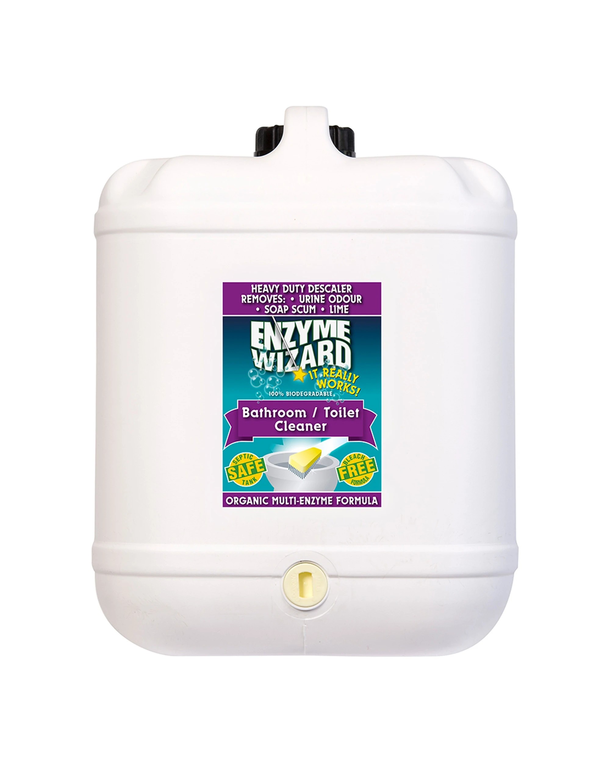 1 Enzyme Wizard Bathroom Toilet Bowl Cleaner Descaler 20L - Plain, 1 of 1