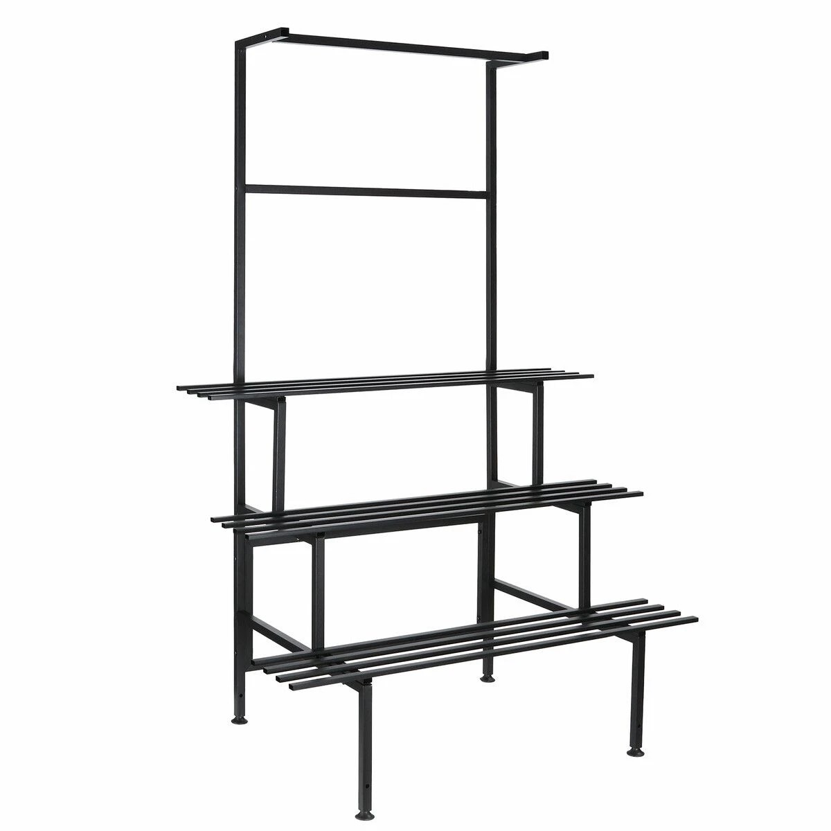 1 Ausway Large Metal Plant Stand Flower Pot Tall Holder Corner Rack Storage Shelves Hanging Display Shelving Unit, 1 of 4