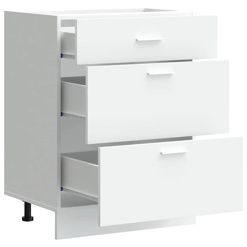 5 vidaXL Sleek Kitchen Cabinet Adjustable Feet - White, 5 of 9