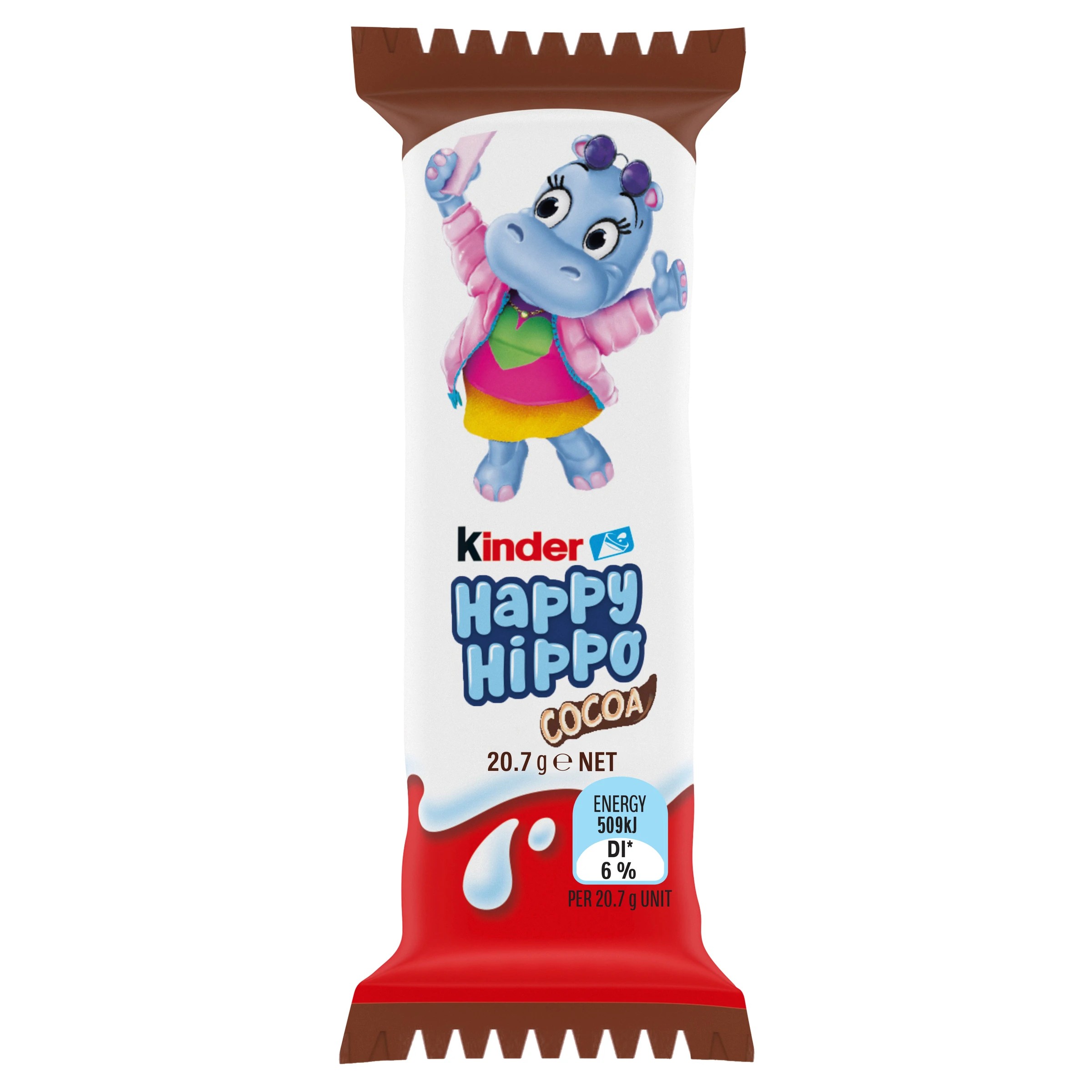 4 Kinder Happy Hippo Cocoa Single Biscuit Bar 20.7g - Assorted, 4 of 8