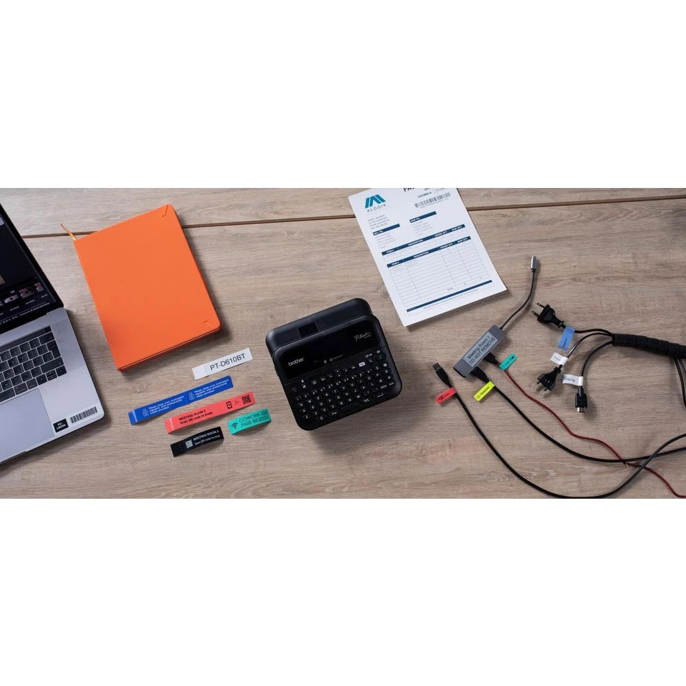 8 Brother PTD610BT Desktop Label Printer  Black, 8 of 10