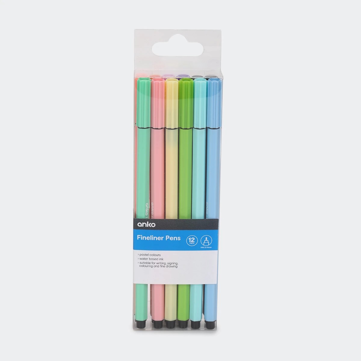 1 12 Pack Fineliner Pens - Pastel, 1 of 5