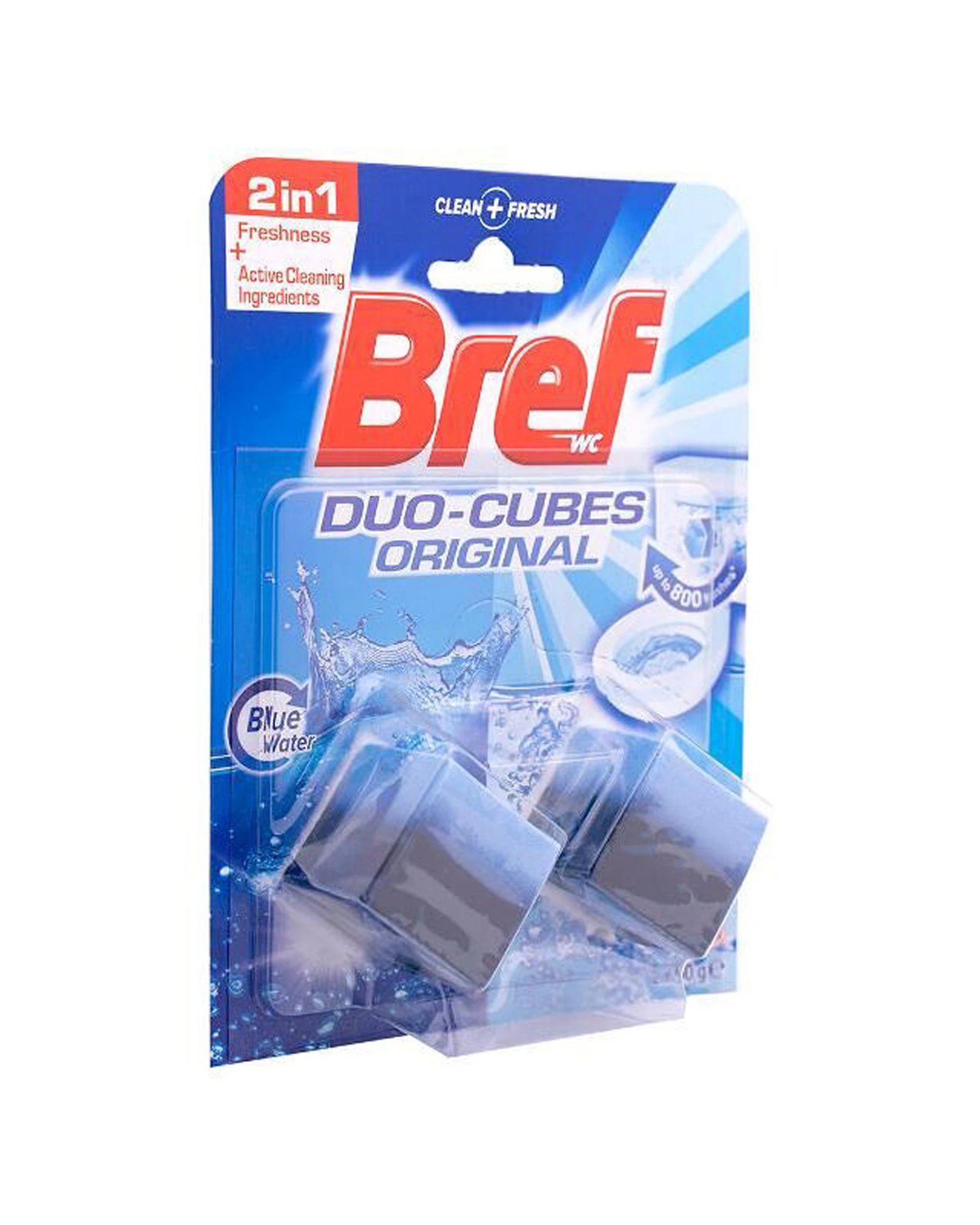 6 Bref 7x 2PC Duo Cubes Hanging Toilet Bowl Water Cleaner Original 100g - Blue, 6 of 6