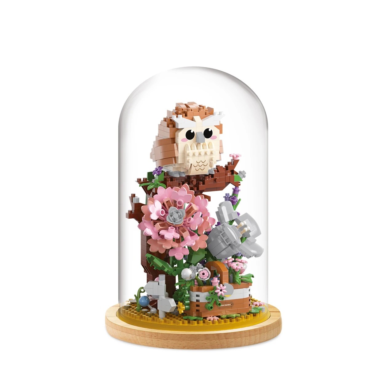 3 824 Piece Mini Blocks Flower Series: Owl in Tree, 3 of 4