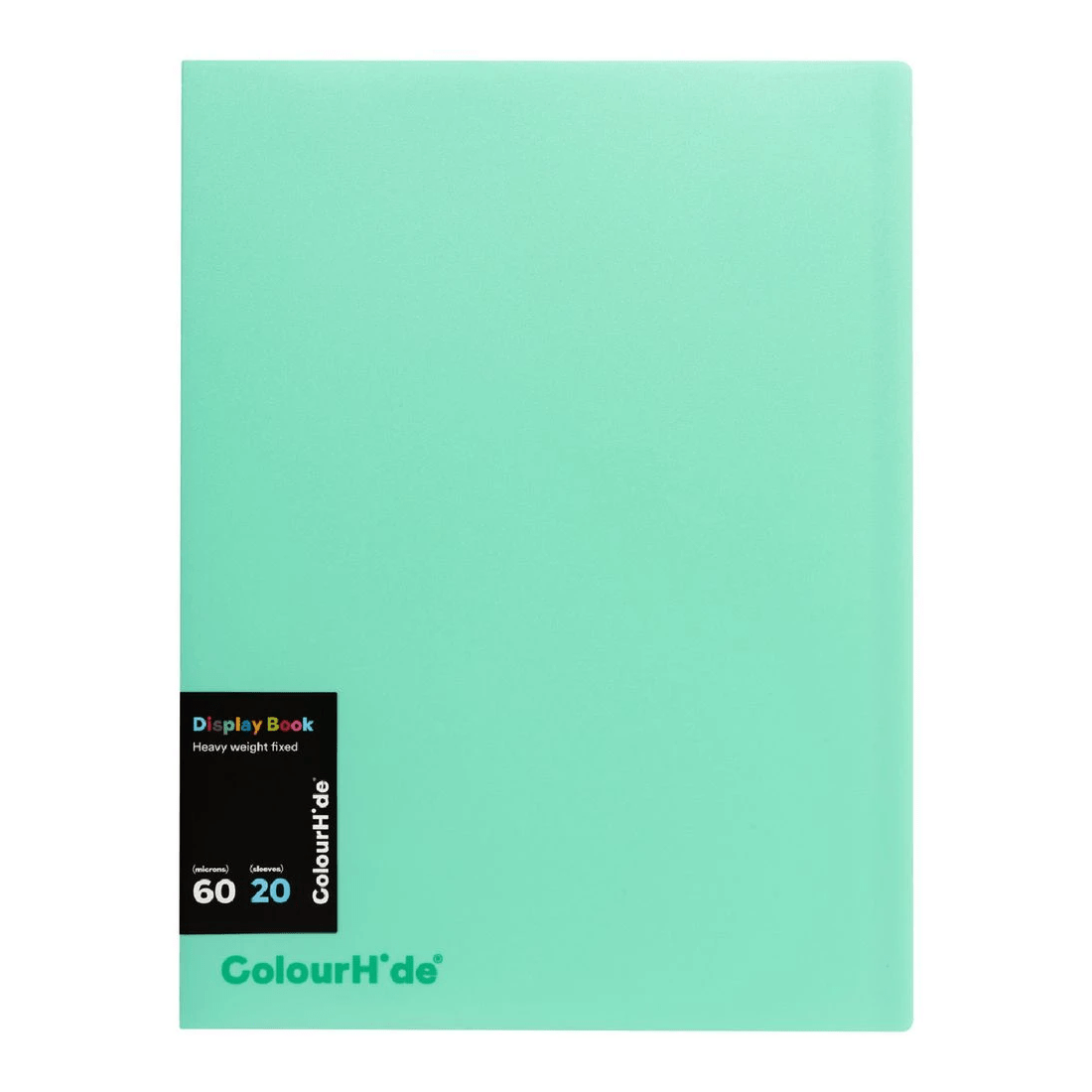 1 Colourhide Display Book Insert Cover 20 Sheets Biscay Green, 1 of 2