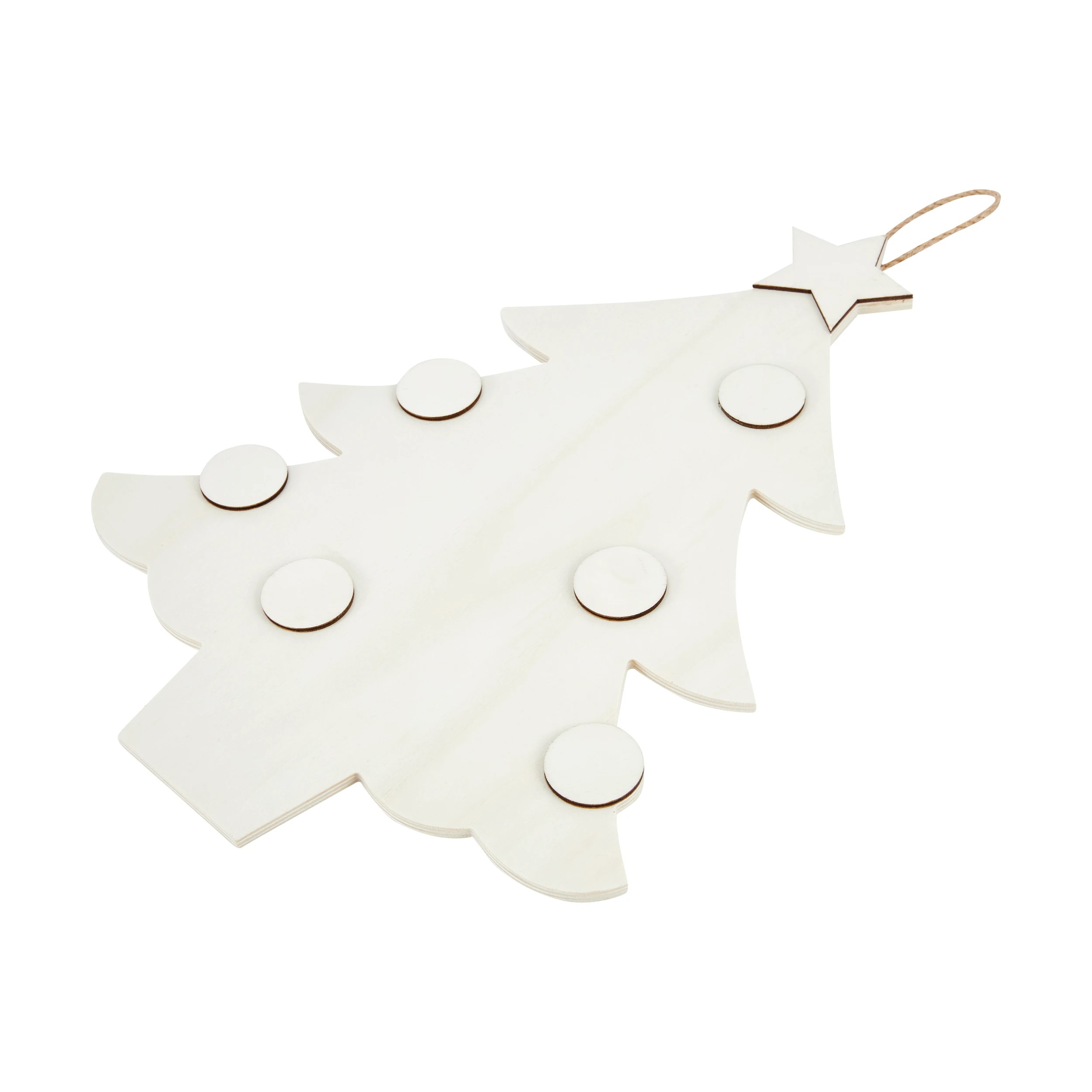 3 Craft Wood Blank Christmas Tree, 3 of 4