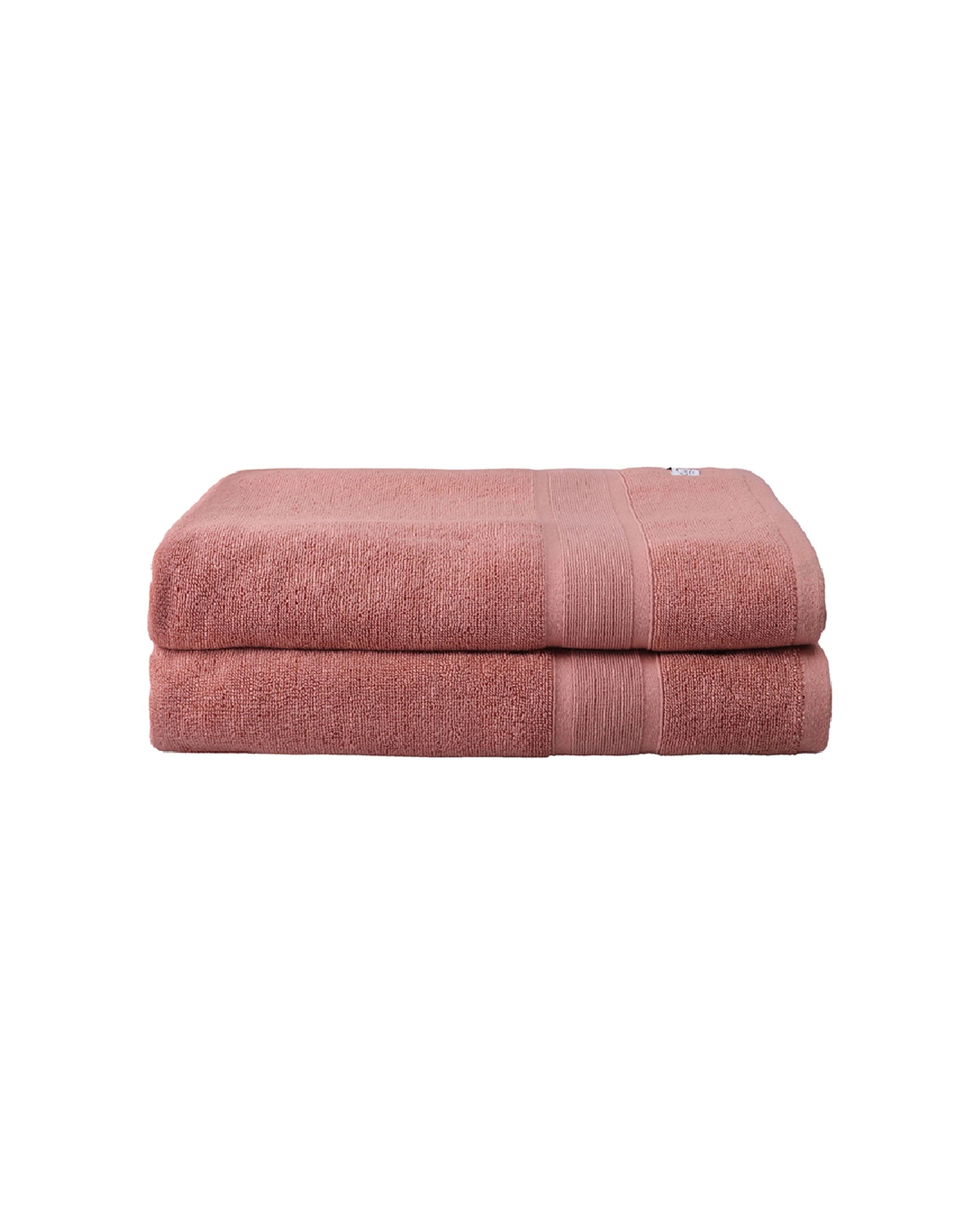 3 Onkaparinga Ultimate Alanya Bath Sheet/Towel 550Gsm Clay 2PK - Brown, 3 of 3