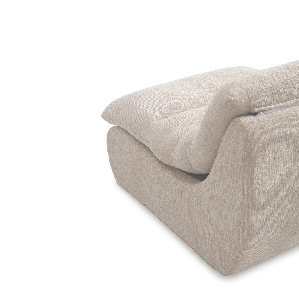 5 Zzz Atelier Capri Armless Floor Lounge Chair - Beige, 5 of 7