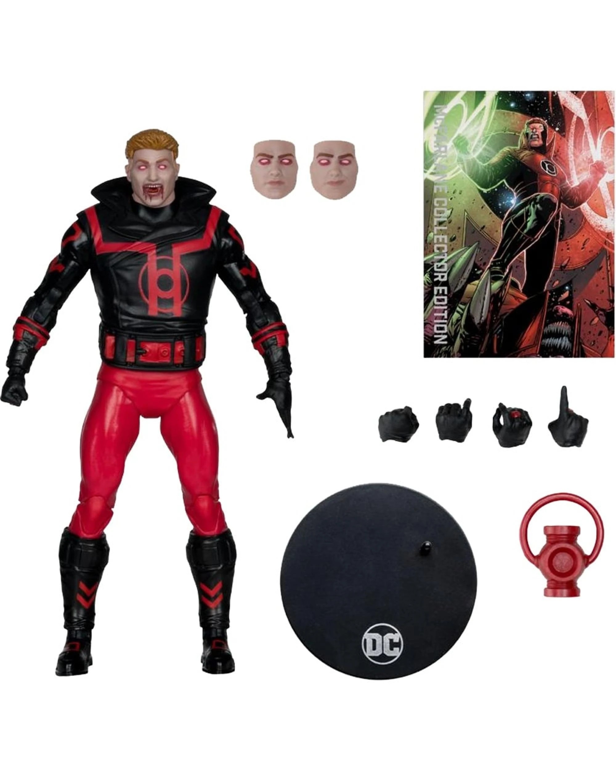 2 DC Multiverse Collector Edition #37 Green Lantern Guy Gardner Red Lantern Red Platinum Edition 7 inch Action Figure, 2 of 7