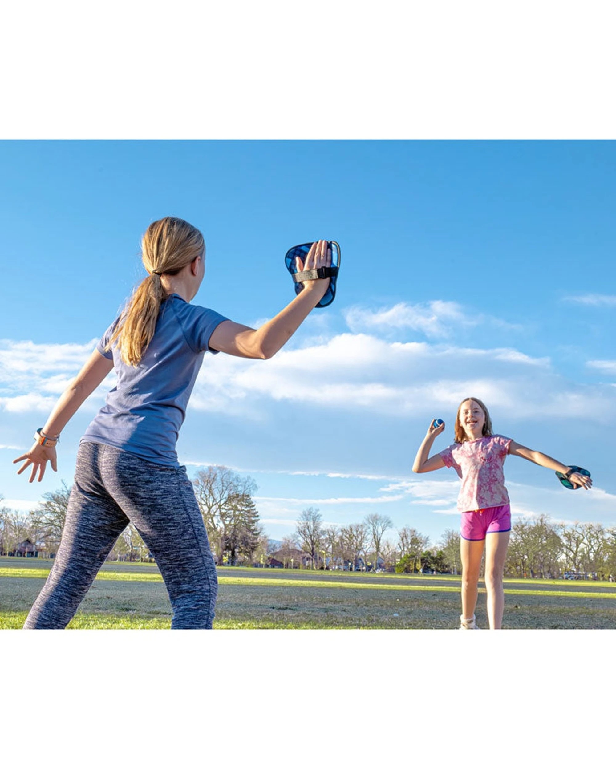 6 P1 Toss & Catch Ball Game Portable Design Fun Activity Set Outdoor Play Toy 19.5cm - Multi, 6 of 6