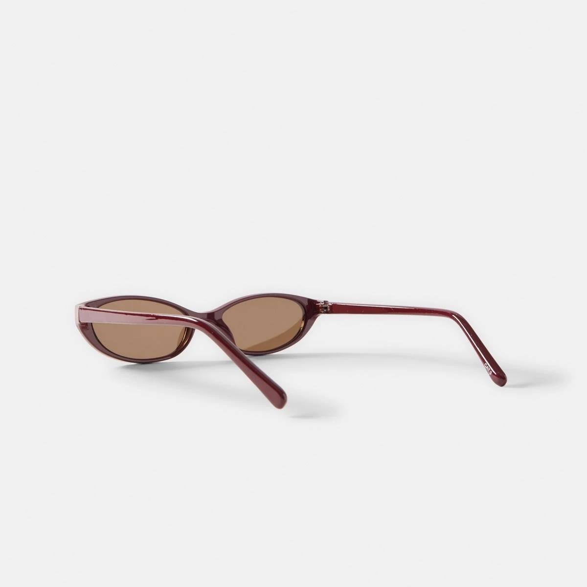 4 Thin Cat Eye Sunglasses Red, 4 of 6