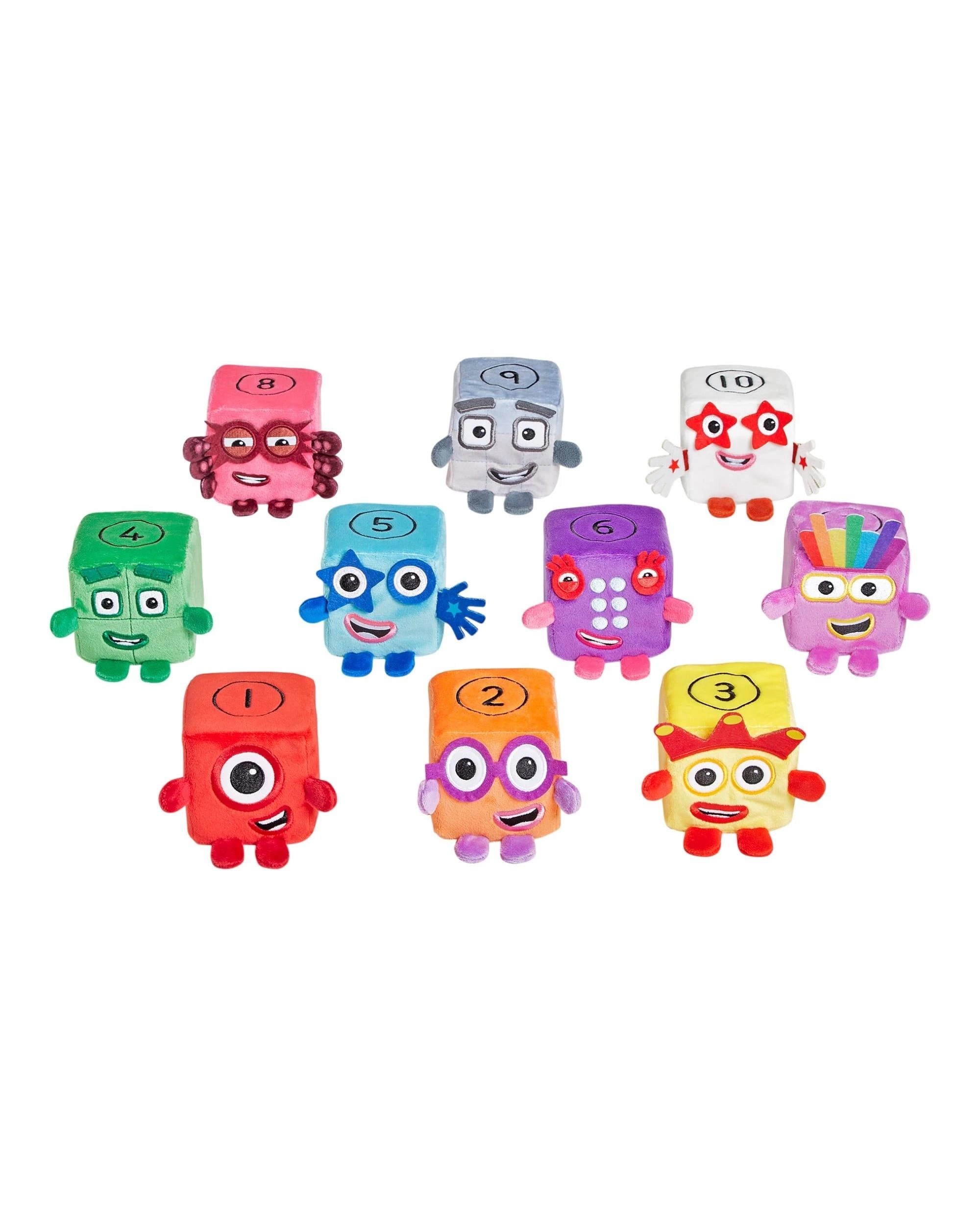 1 Numberblocks Blocklets One to Ten Mini Plush Pack, 1 of 3