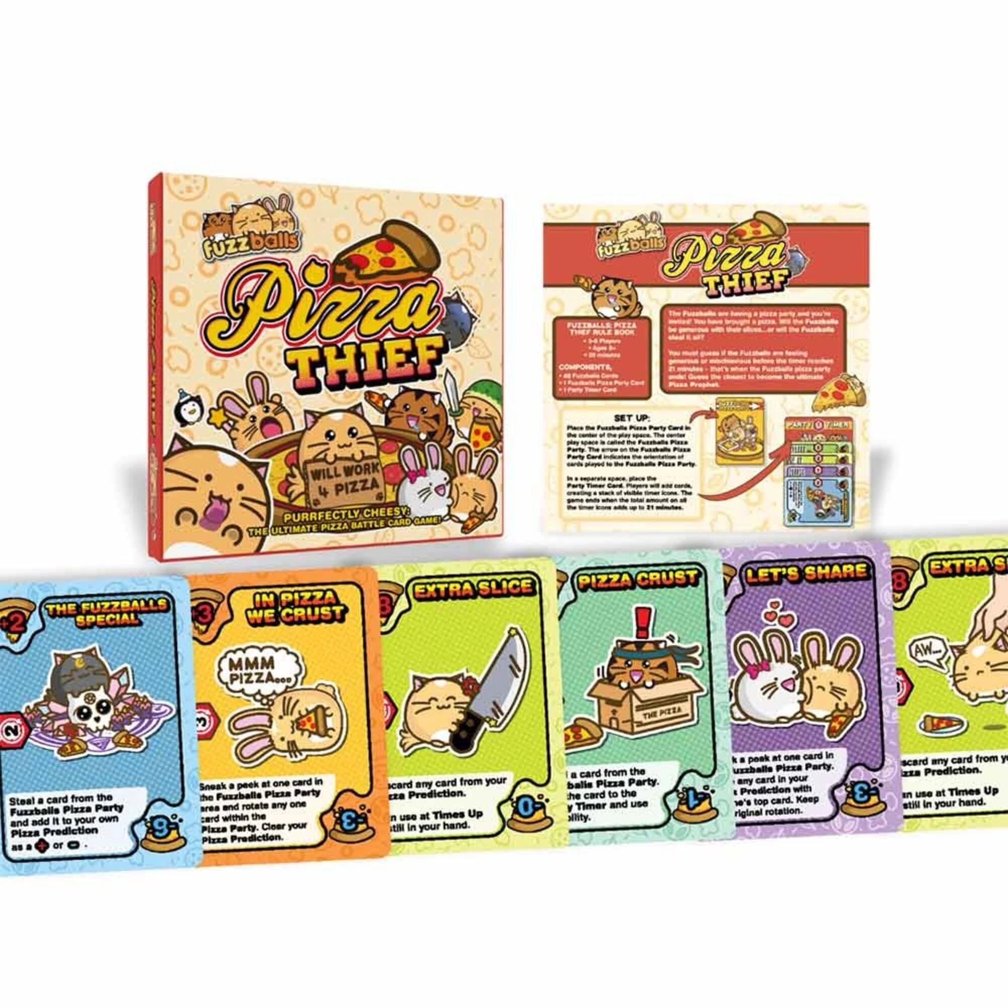 4 Fuzzballs: Pizza Thief Card Game, 4 of 4