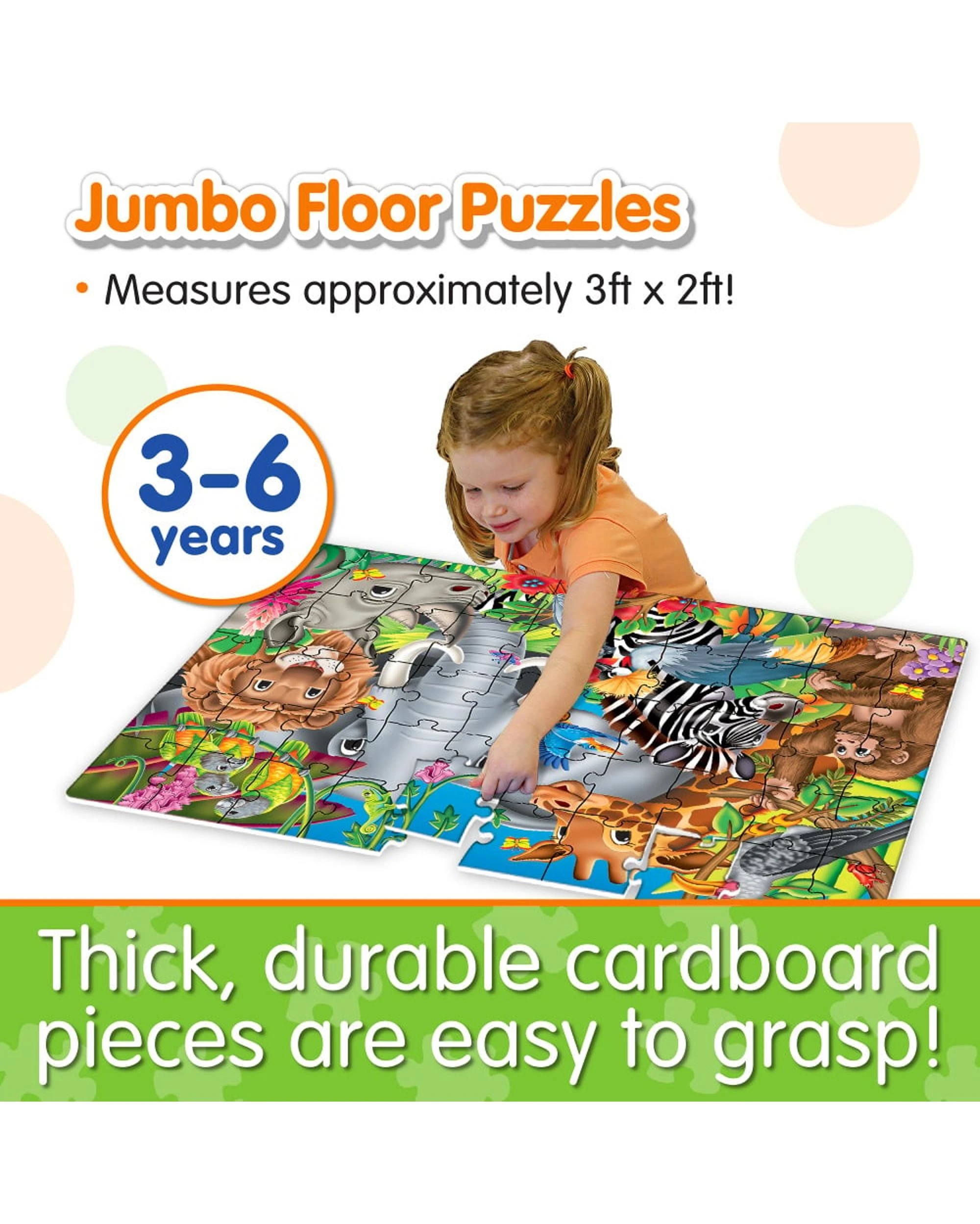 4 Learning Journey Jumbo Animals Of The World Floor Puzzle, 4 of 6