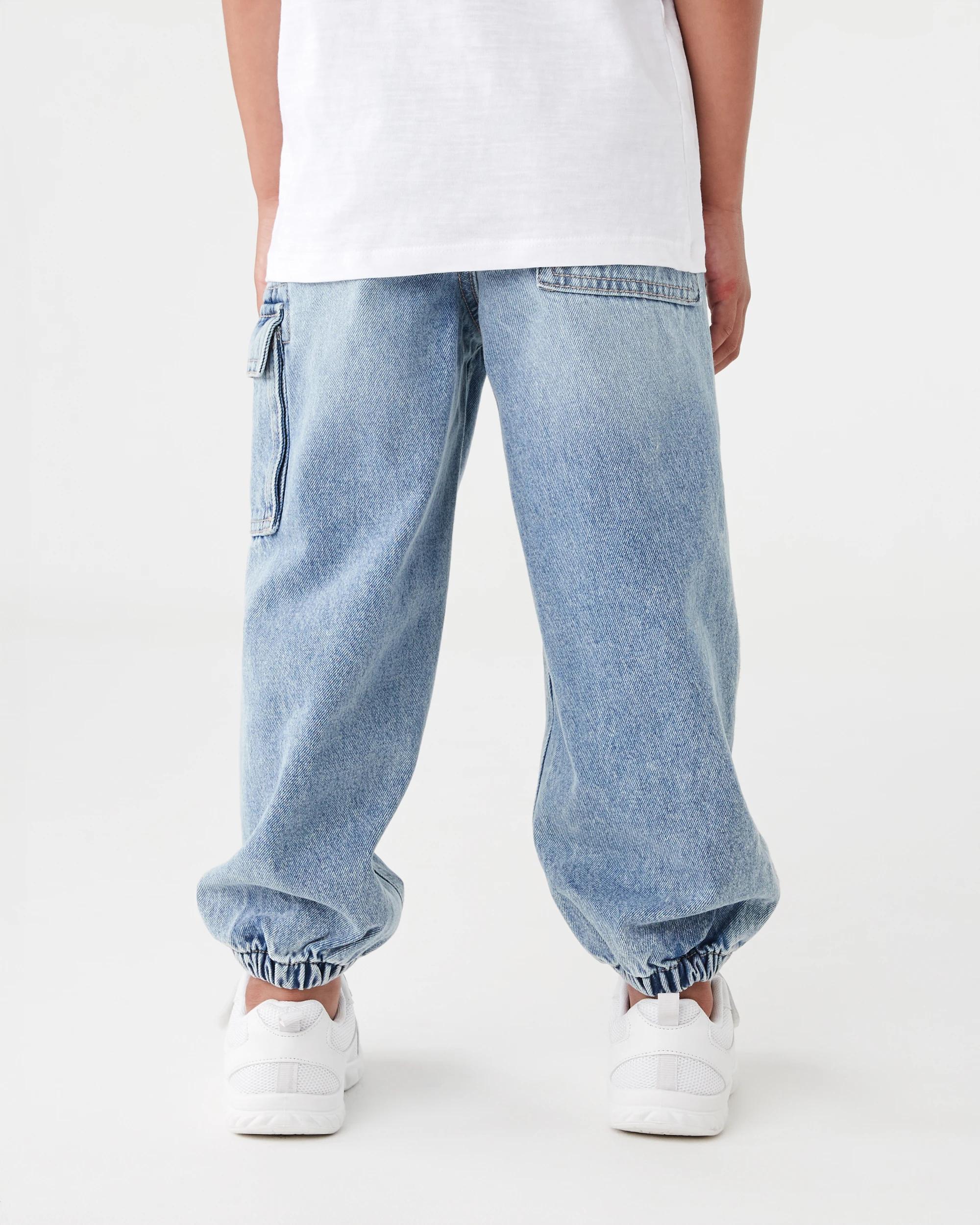2 Denim Cargo Pants Mid Wash, 2 of 8