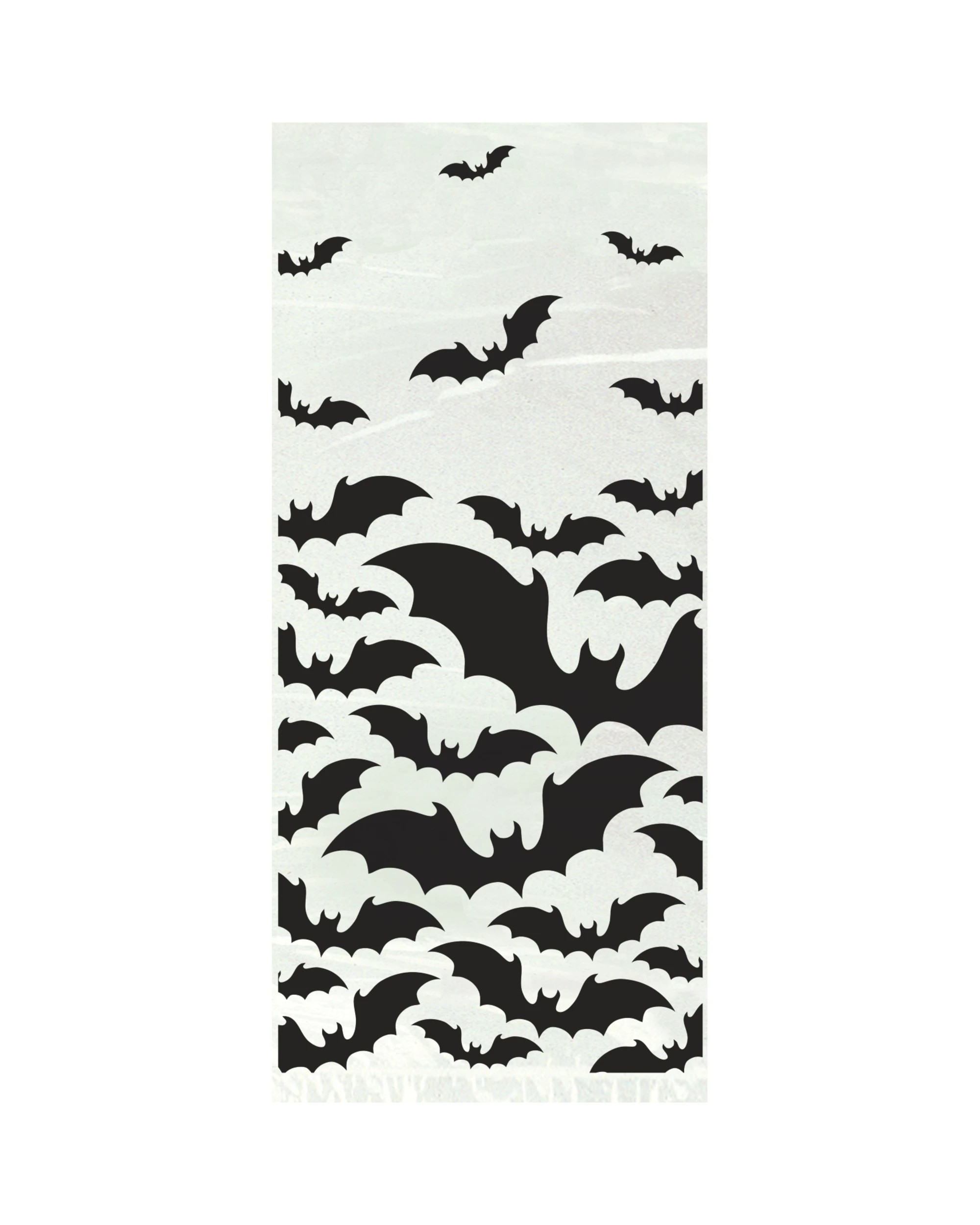 1 Unique Bats Cello Treat Bags Pack of 20 - Black, 1 of 1