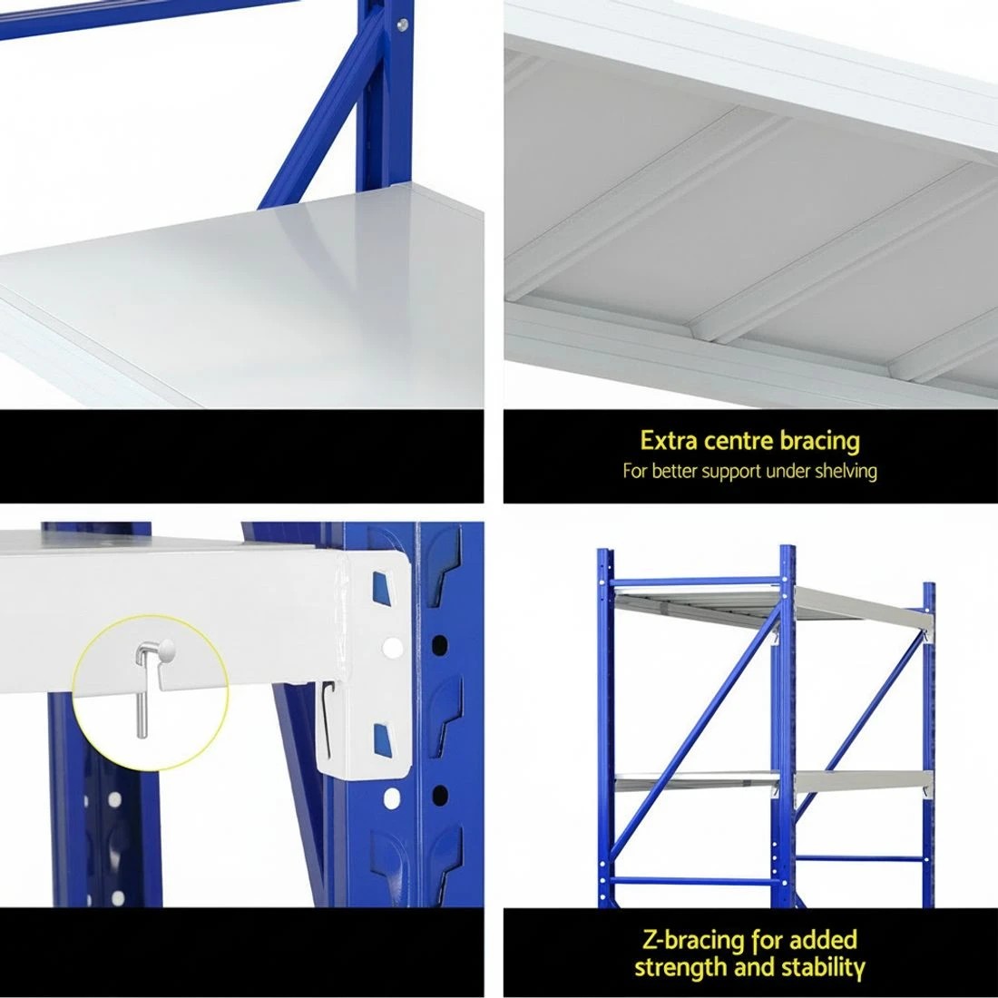 4 Giantz 2Mx2M Warehouse Shelving Garage Rack - Multi, 4 of 4