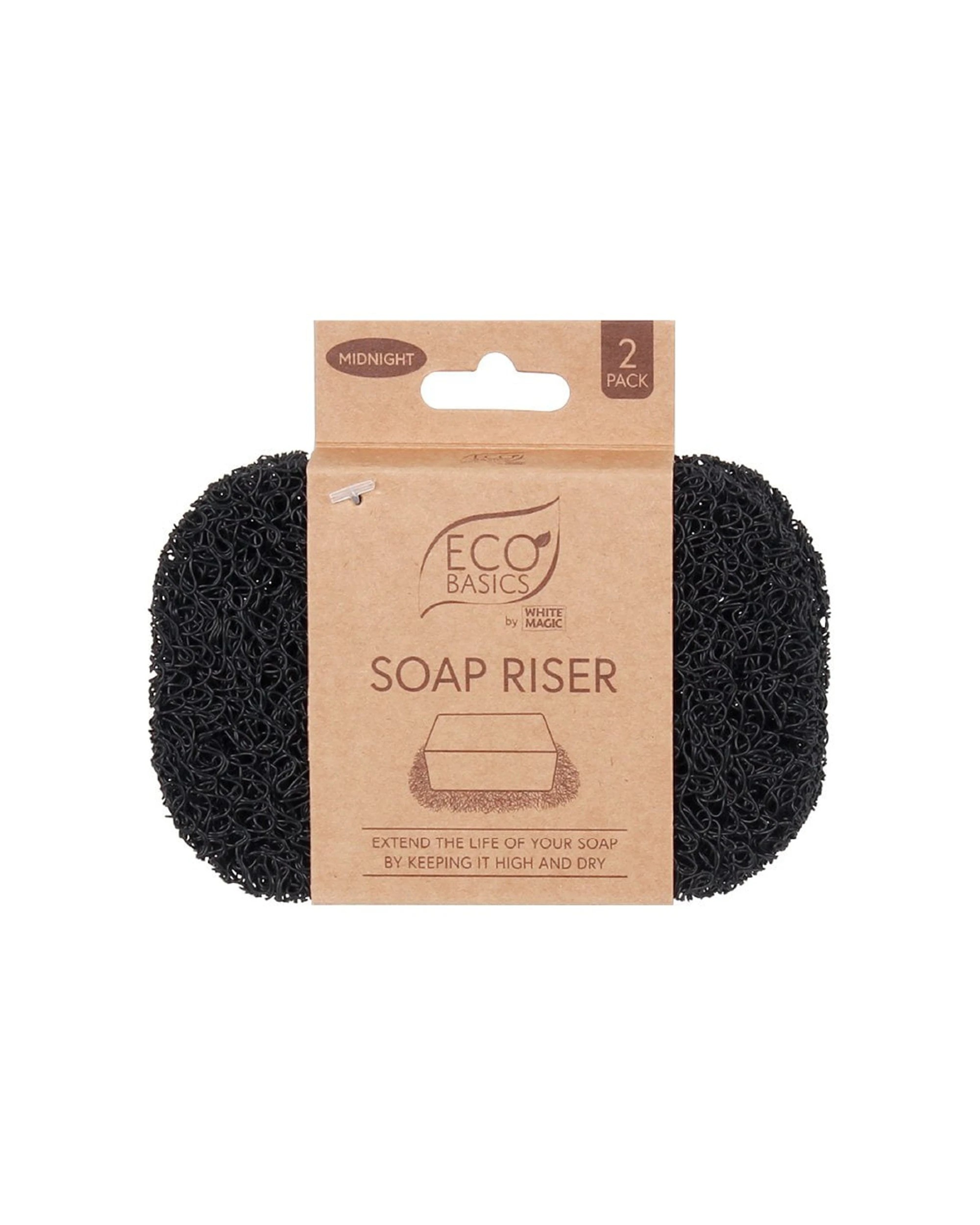 1 White Magic Eco Basics Soap Riser Dish Fast Drying Longer-Lasting Soap Bar - Black, 1 of 1