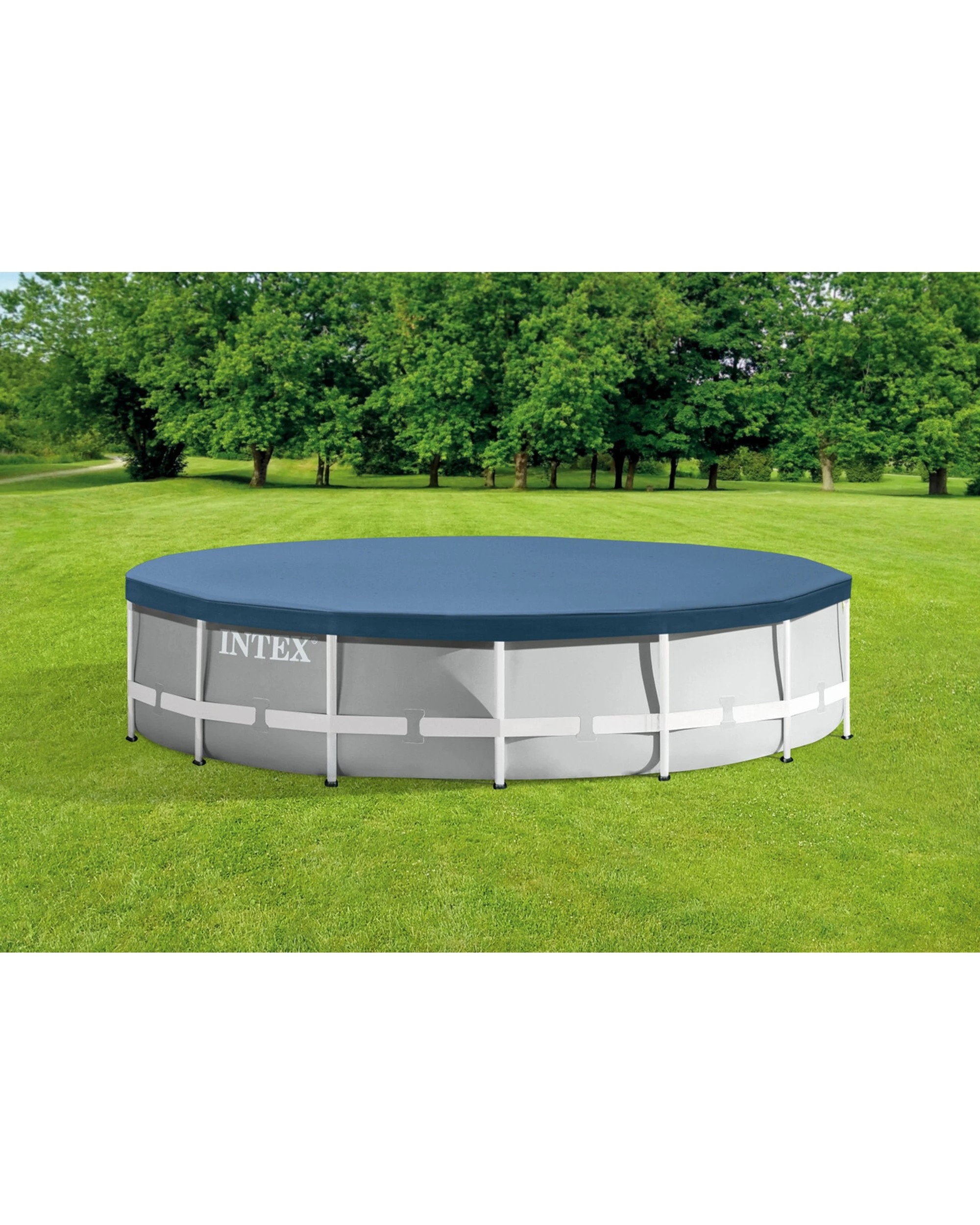 2 Intex Round Above Ground Outdoor Pool Cover - Multi, 2 of 3