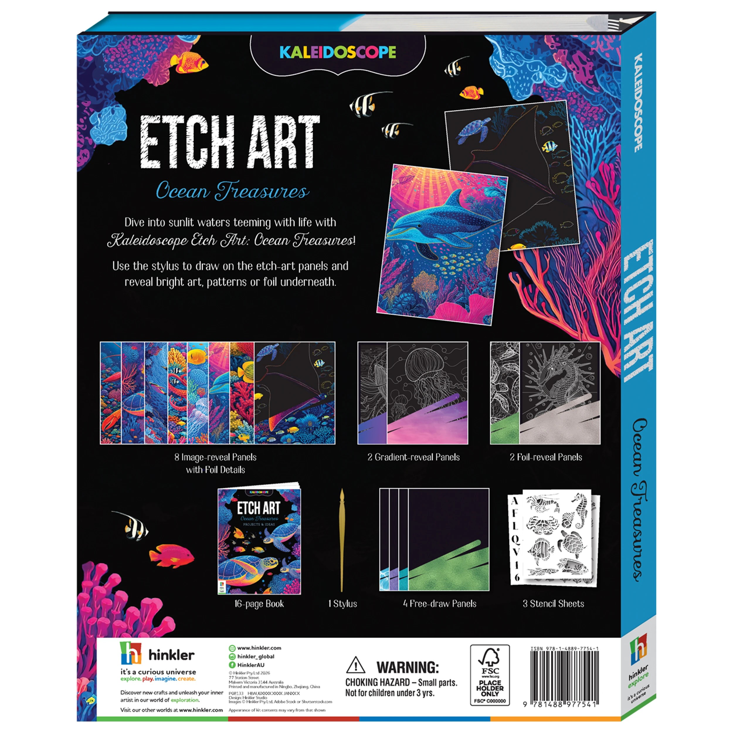 2 Kaleidoscope Etch Art: Ocean Treasures - Book, 2 of 7