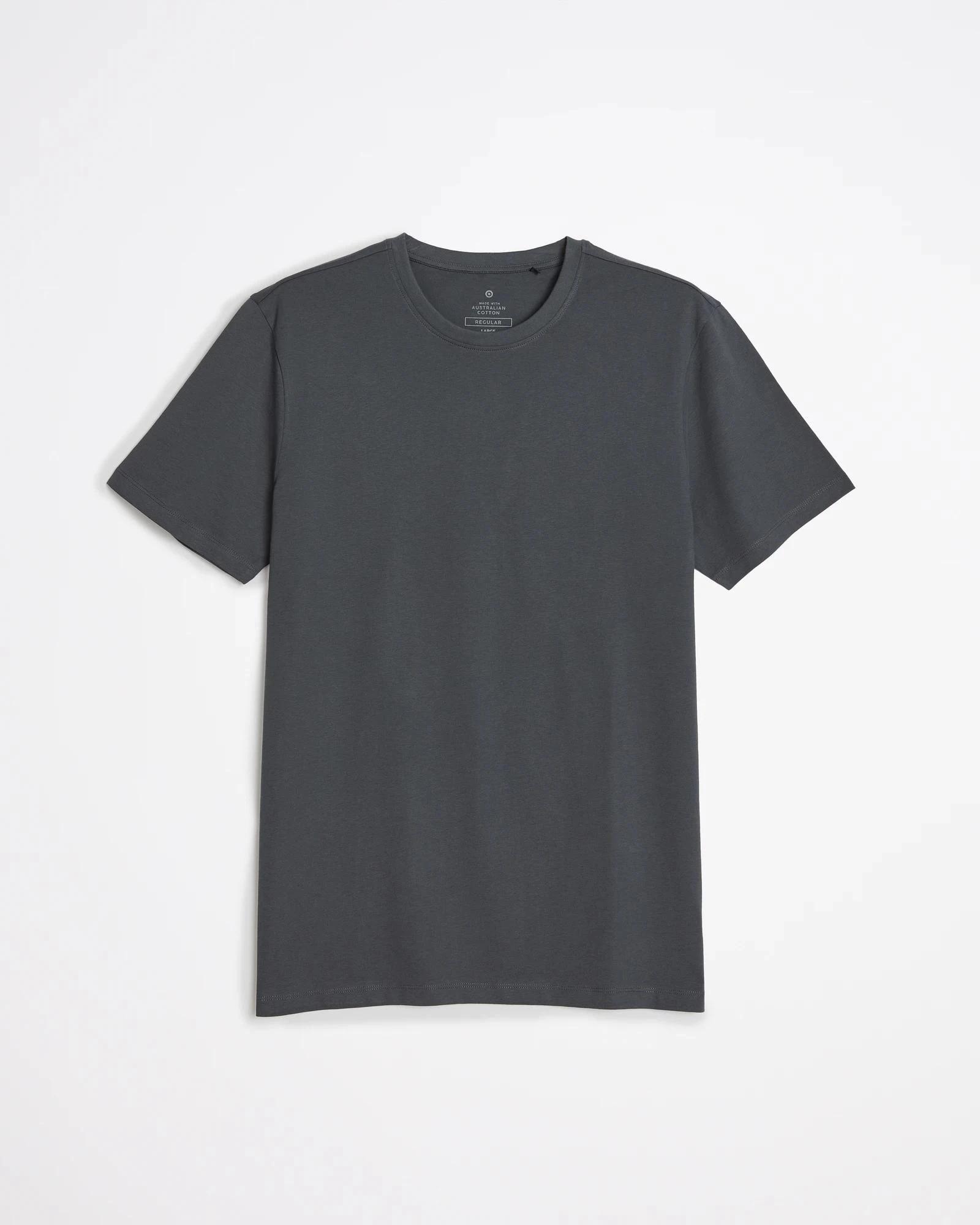 5 Target Australian Cotton T-Shirt DARK GREY, 5 of 6