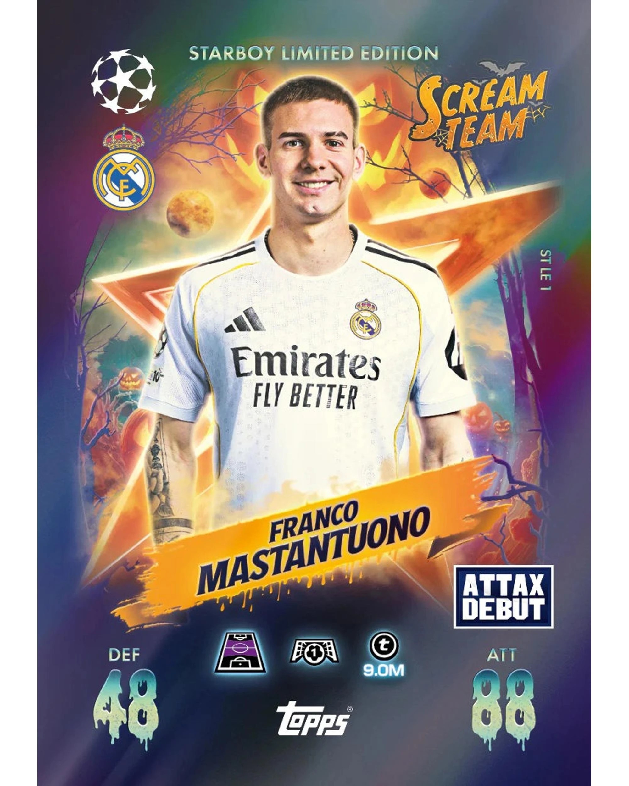 3 Topps Match Attax UEFA Club Competitions 2025/2026 Edition Scream Team Eco Pack, 3 of 8