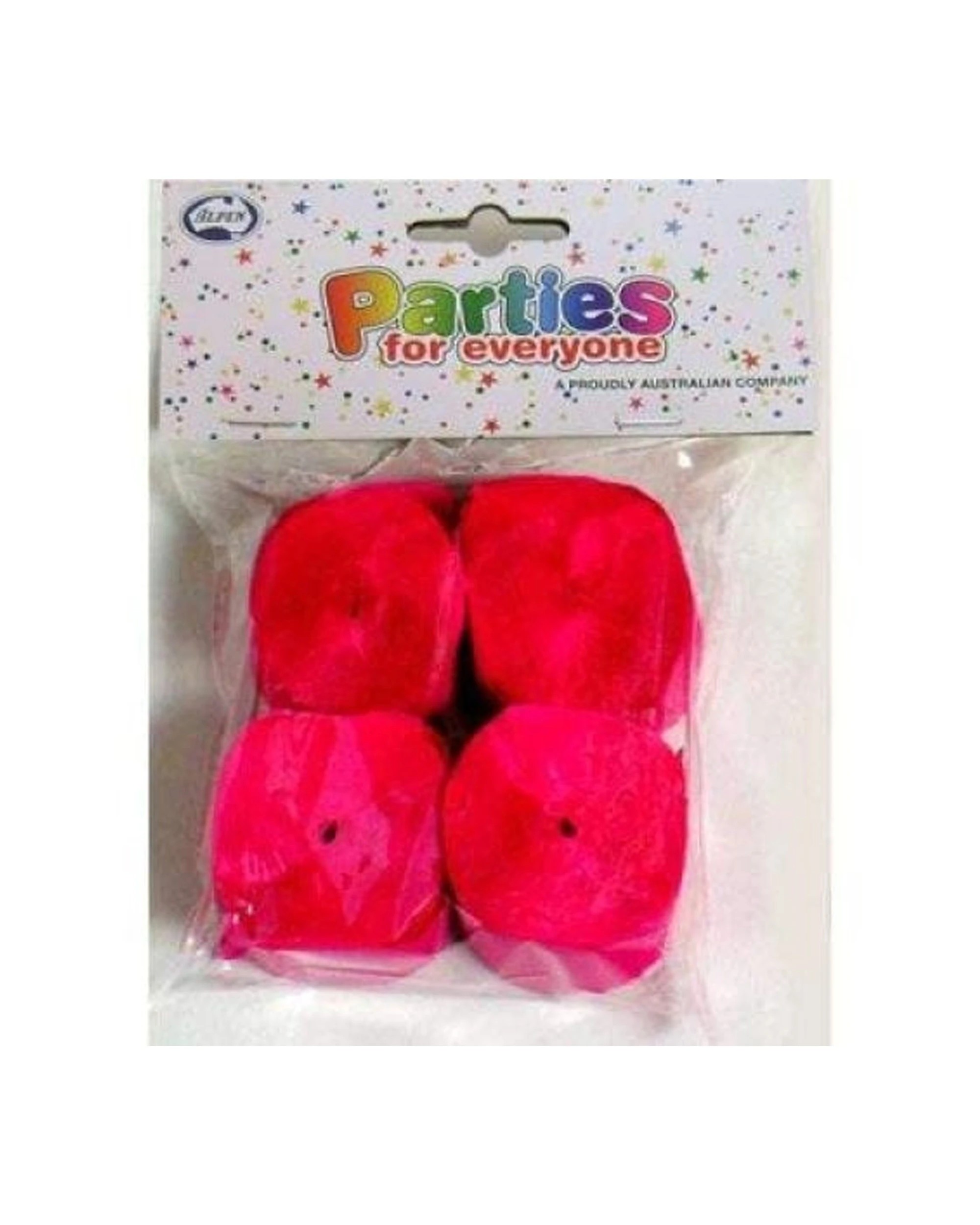 1 Alpen 4pc Crepe Streamer Party Decoration Cerise - Pink, 1 of 1