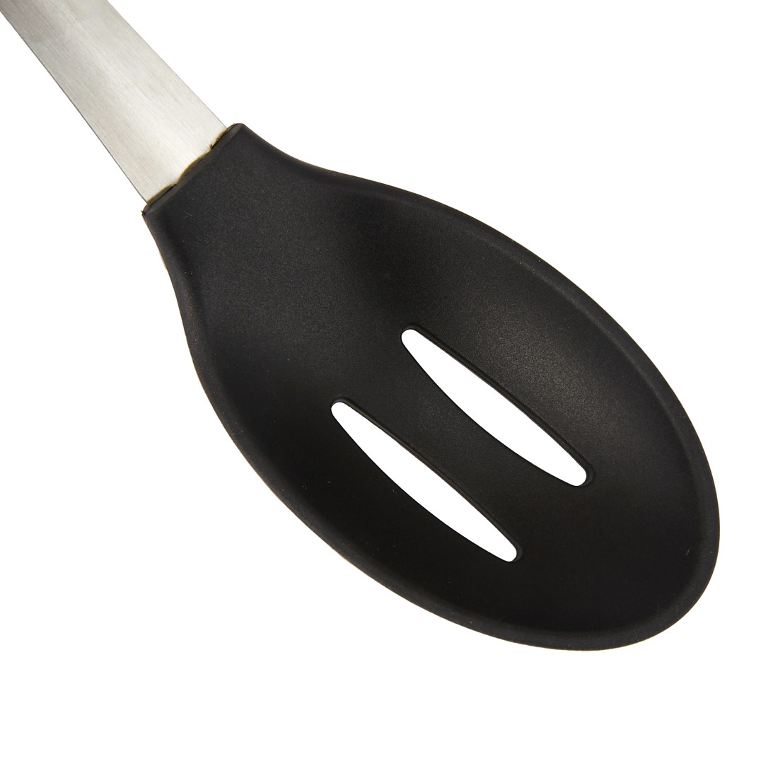 2 Silicone and Stainless Steel Slotted Spoon with Soft Touch Handle, 2 of 5