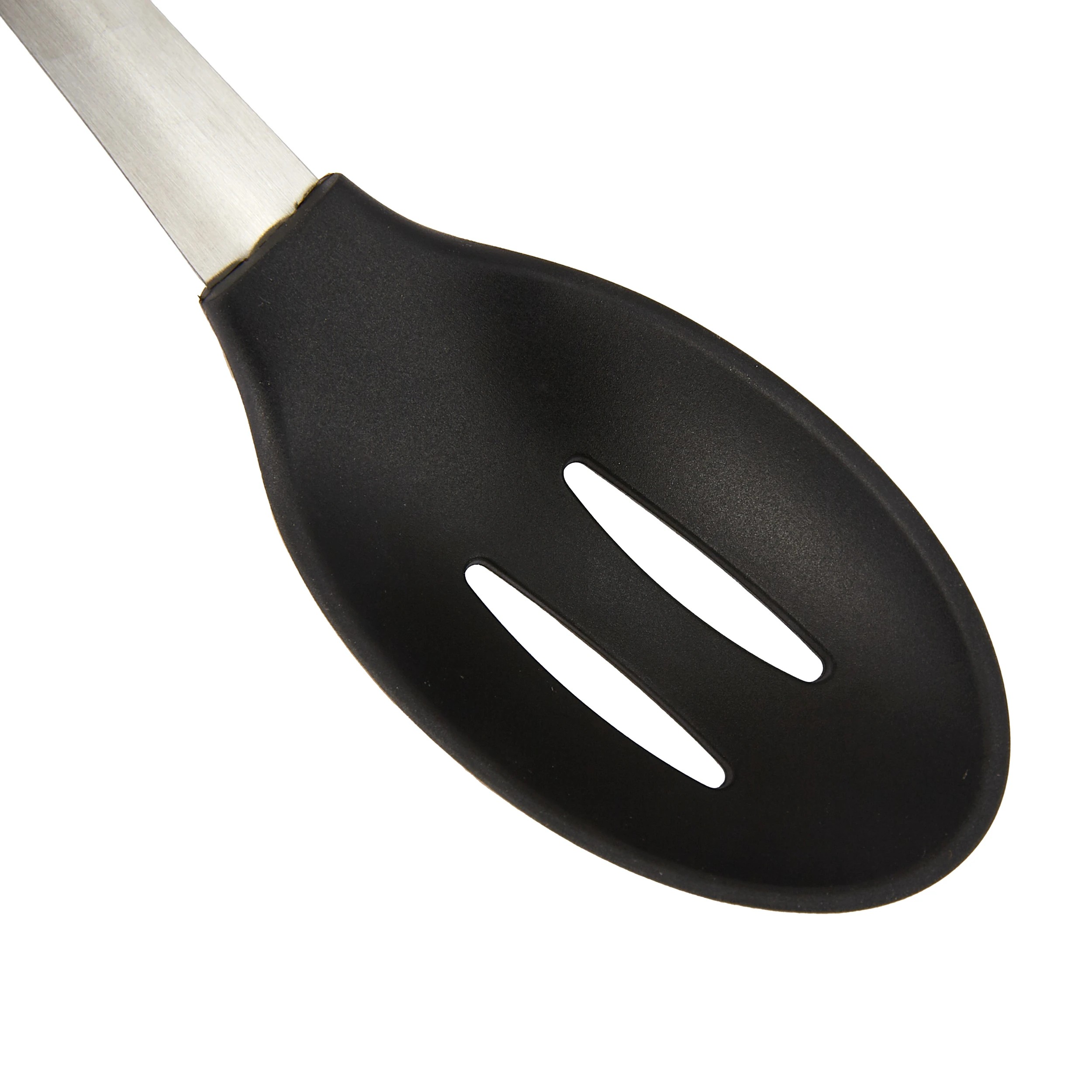 2 Silicone and Stainless Steel Slotted Spoon with Soft Touch Handle, 2 of 5