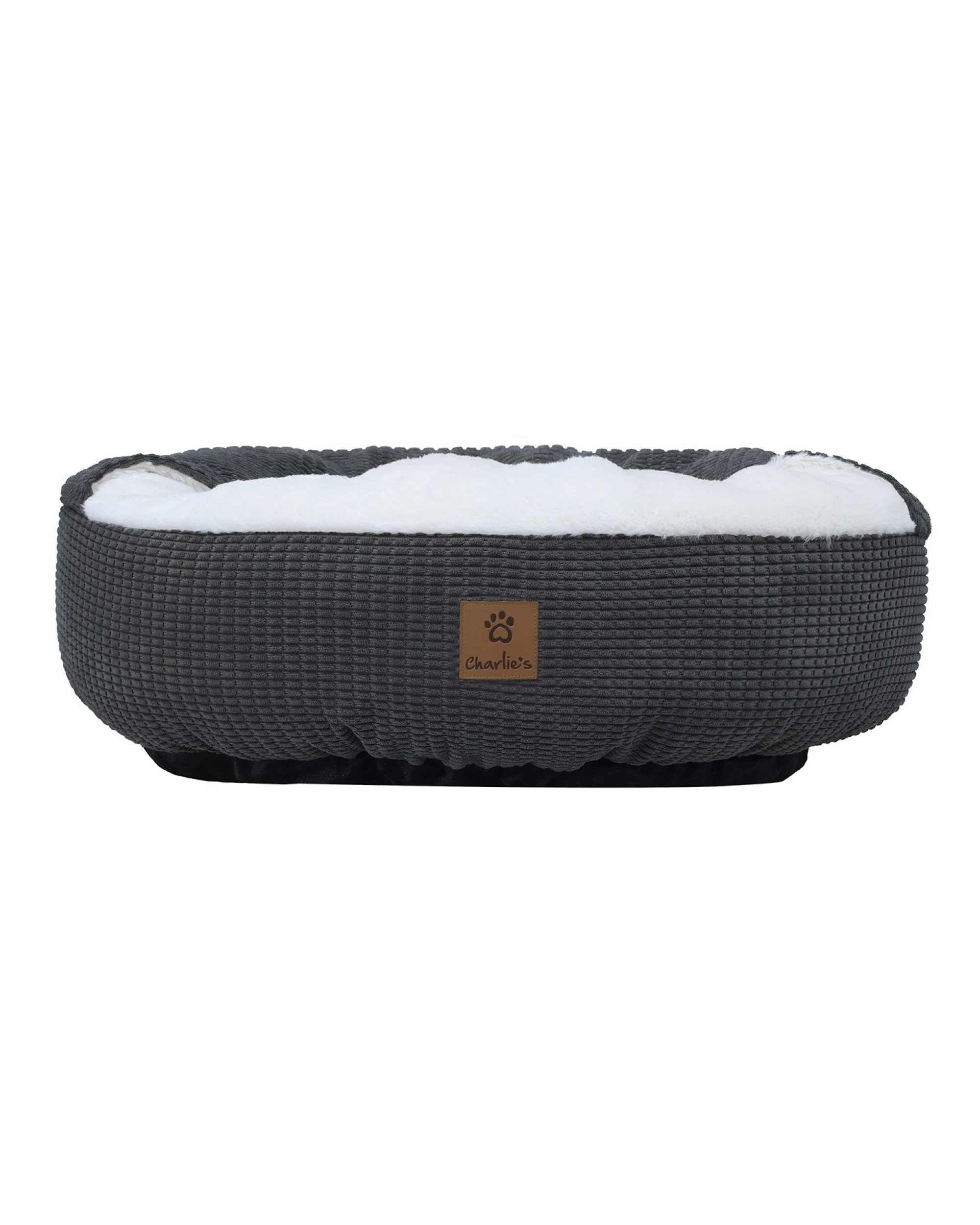 5 Charlie's Snookie Hooded Calming Dog Bed Medium - Charcoal, 5 of 8