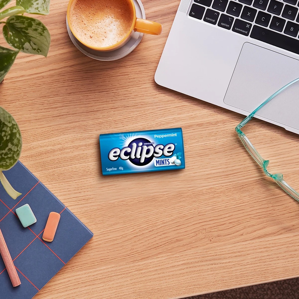 4 Wrigley's Eclipse Peppermint Sugarfree Mints Tin 40g, 4 of 5