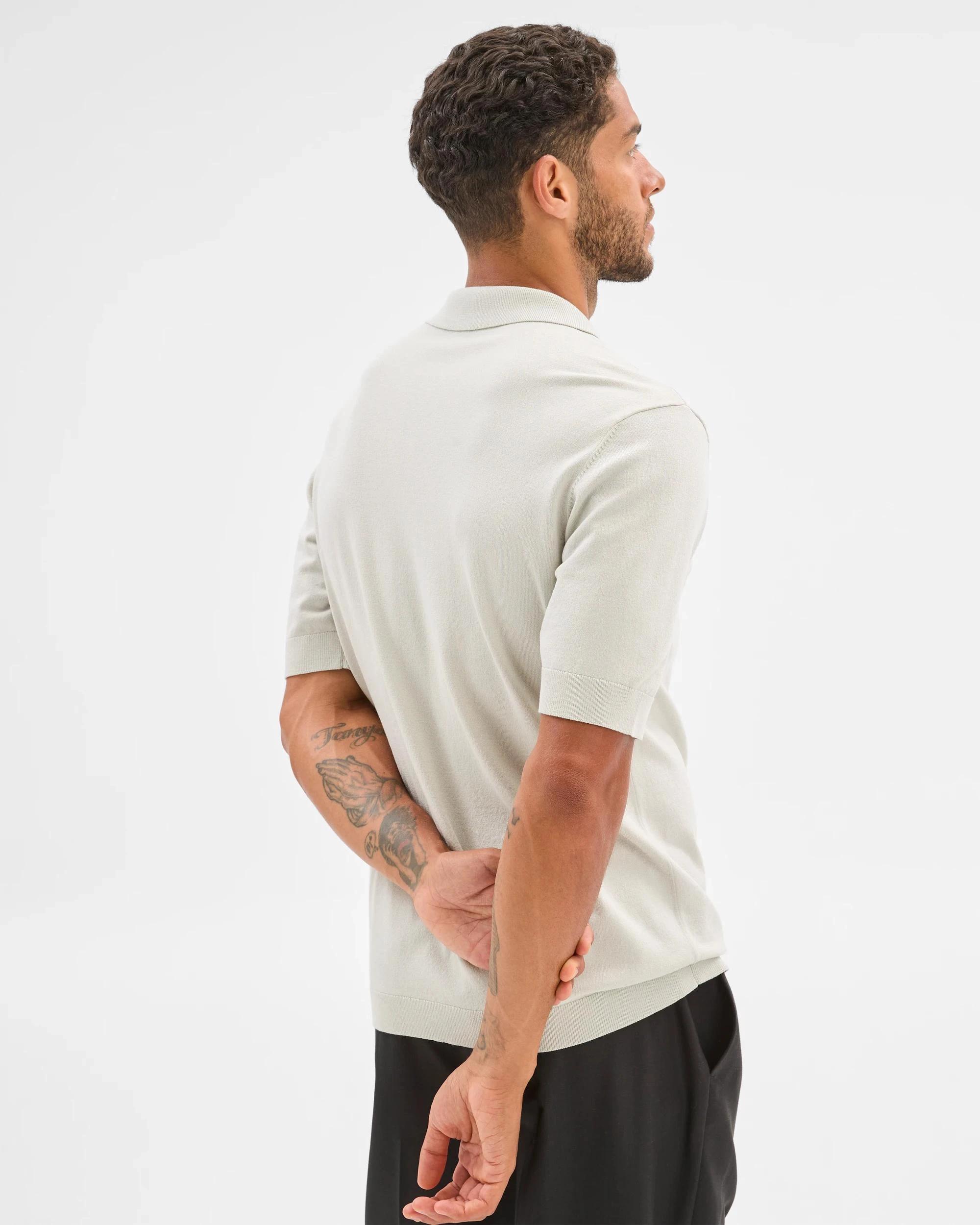 5 Preview Knit Polo Top ECRU, 5 of 6