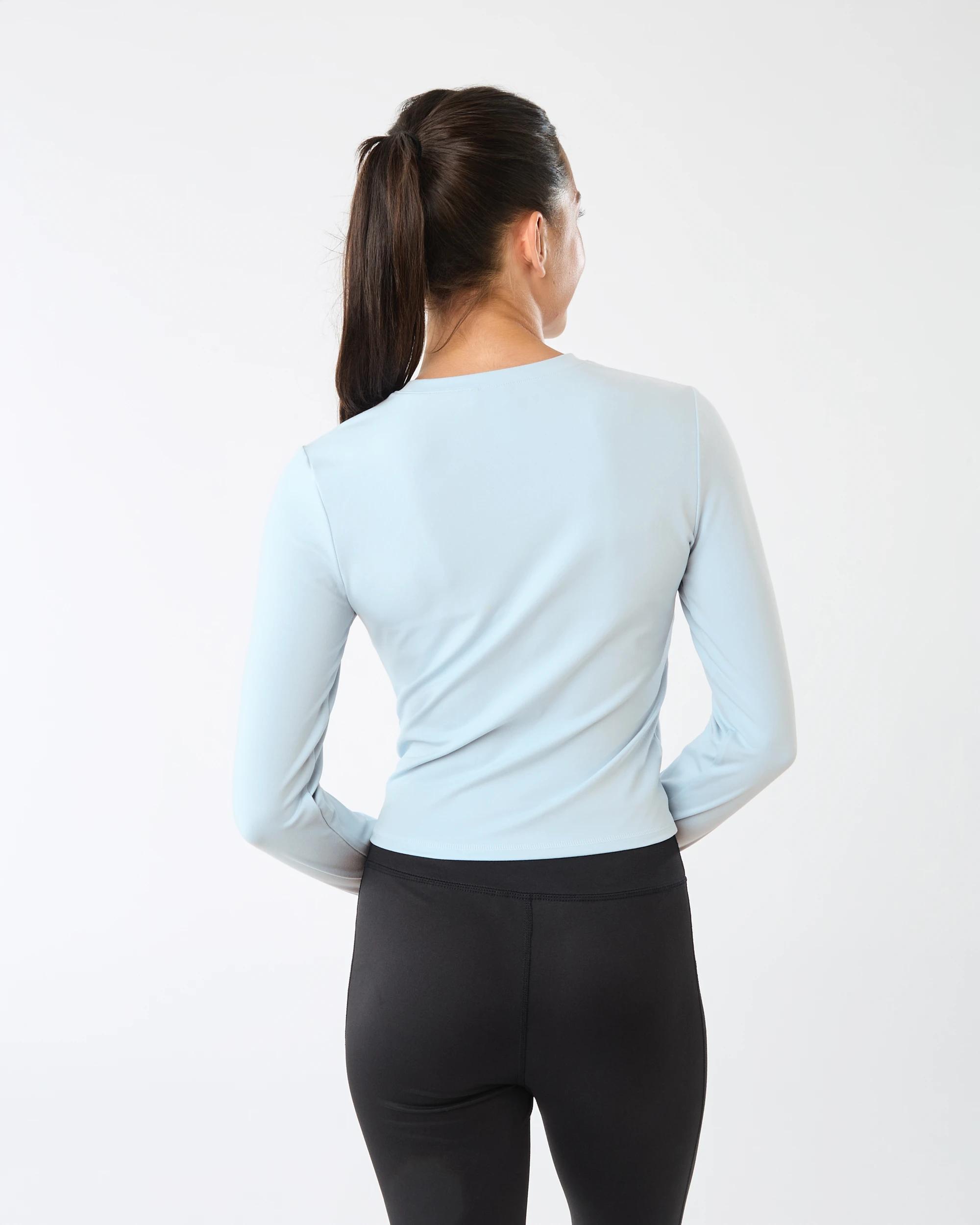 3 Active Womens Long Sleeve Ultrasoft Top Seashell, 3 of 7