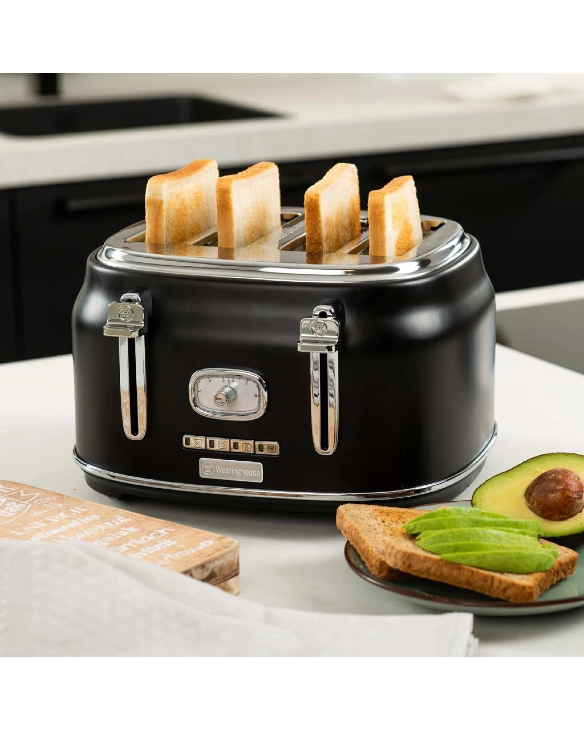 5 Westinghouse Retro Series 4-Slice Toaster with Removable Crumb Tray, 5 of 6