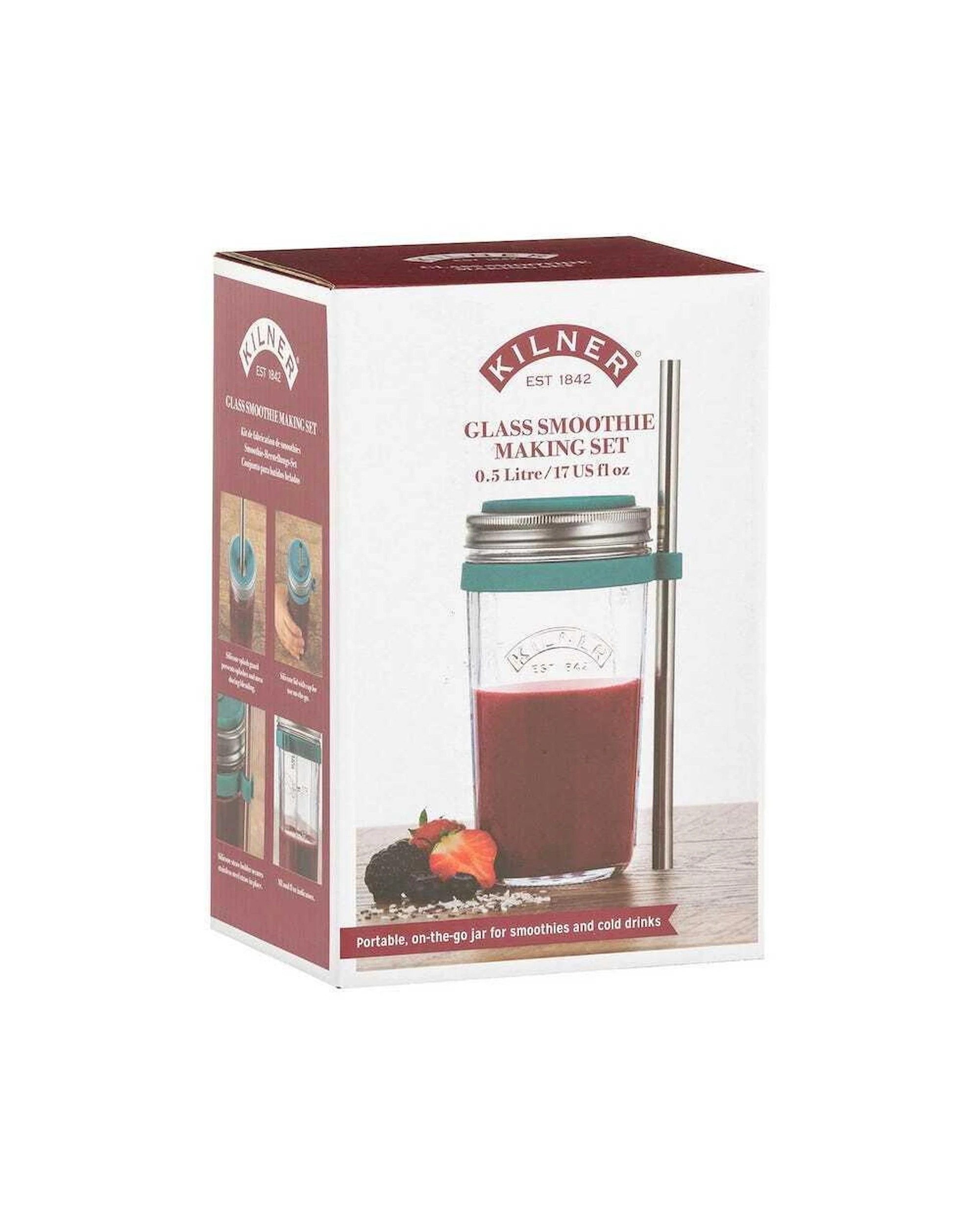 2 Kilner Smoothie Making Set Glass  500ml, 2 of 2