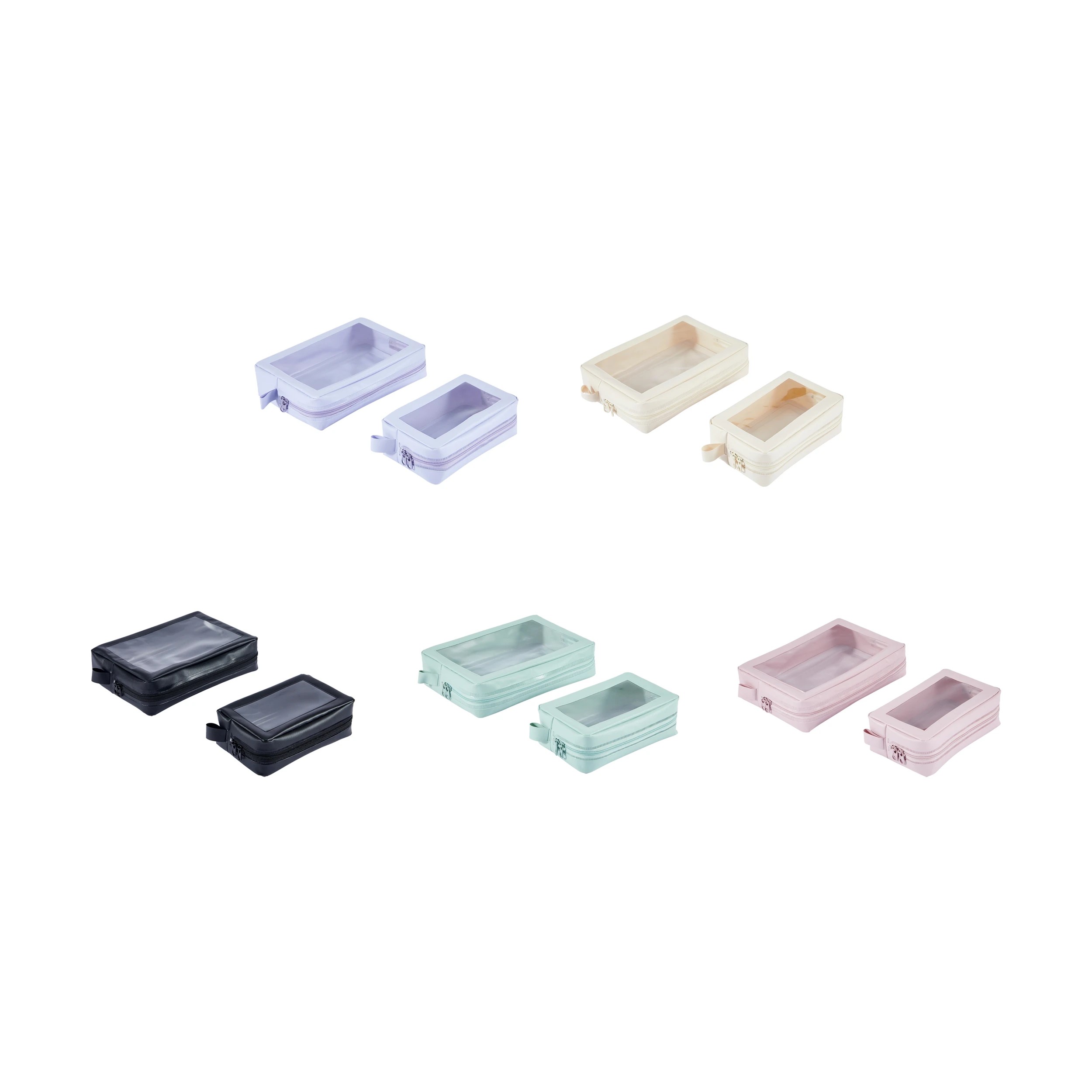 3 2 Piece Clear Travel Pouch - Assorted, 3 of 6