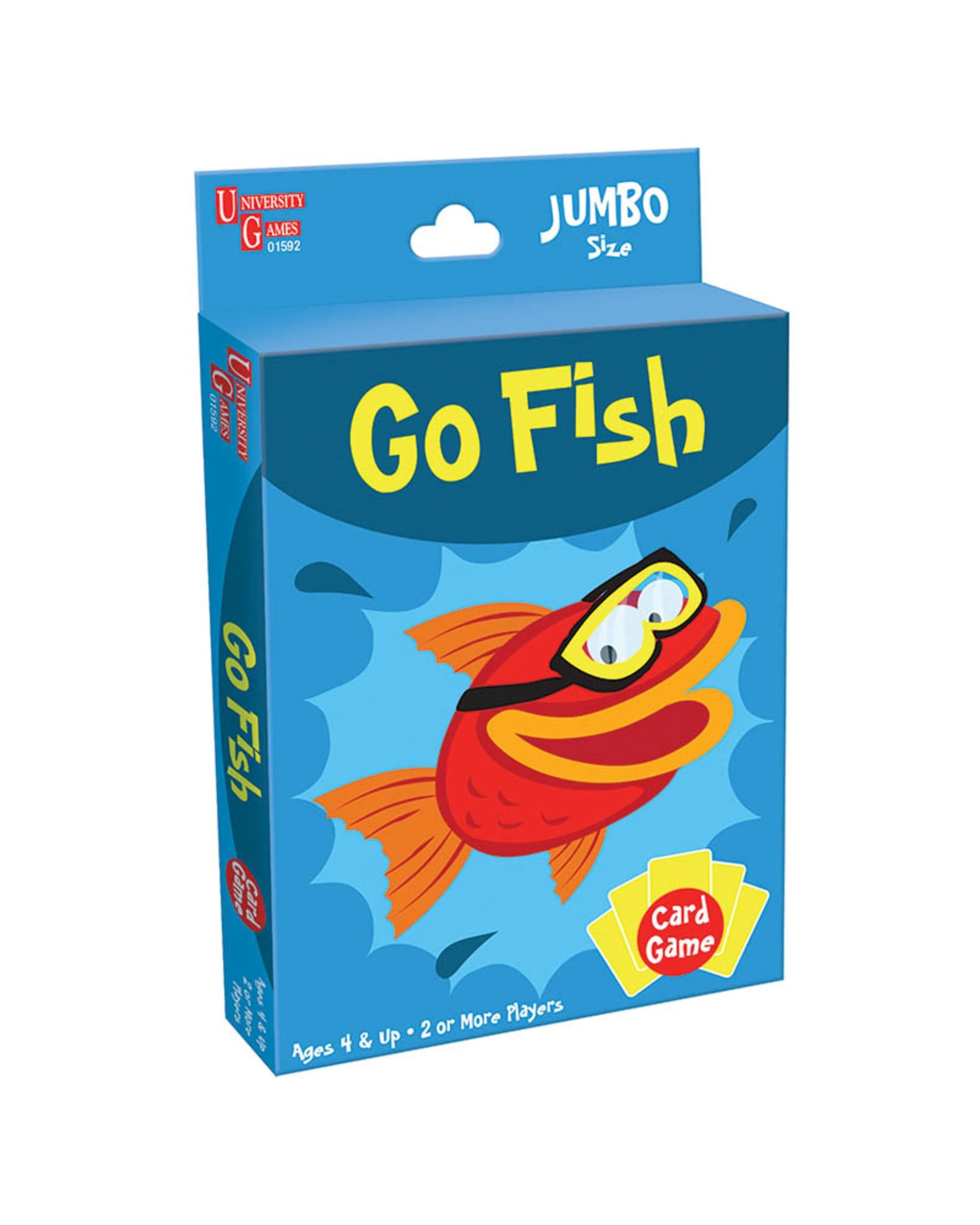 1 UG Go Fish Kids Card Game Jumbo Size Sea Creatures 2 Players 4y+ - Blue, 1 of 2