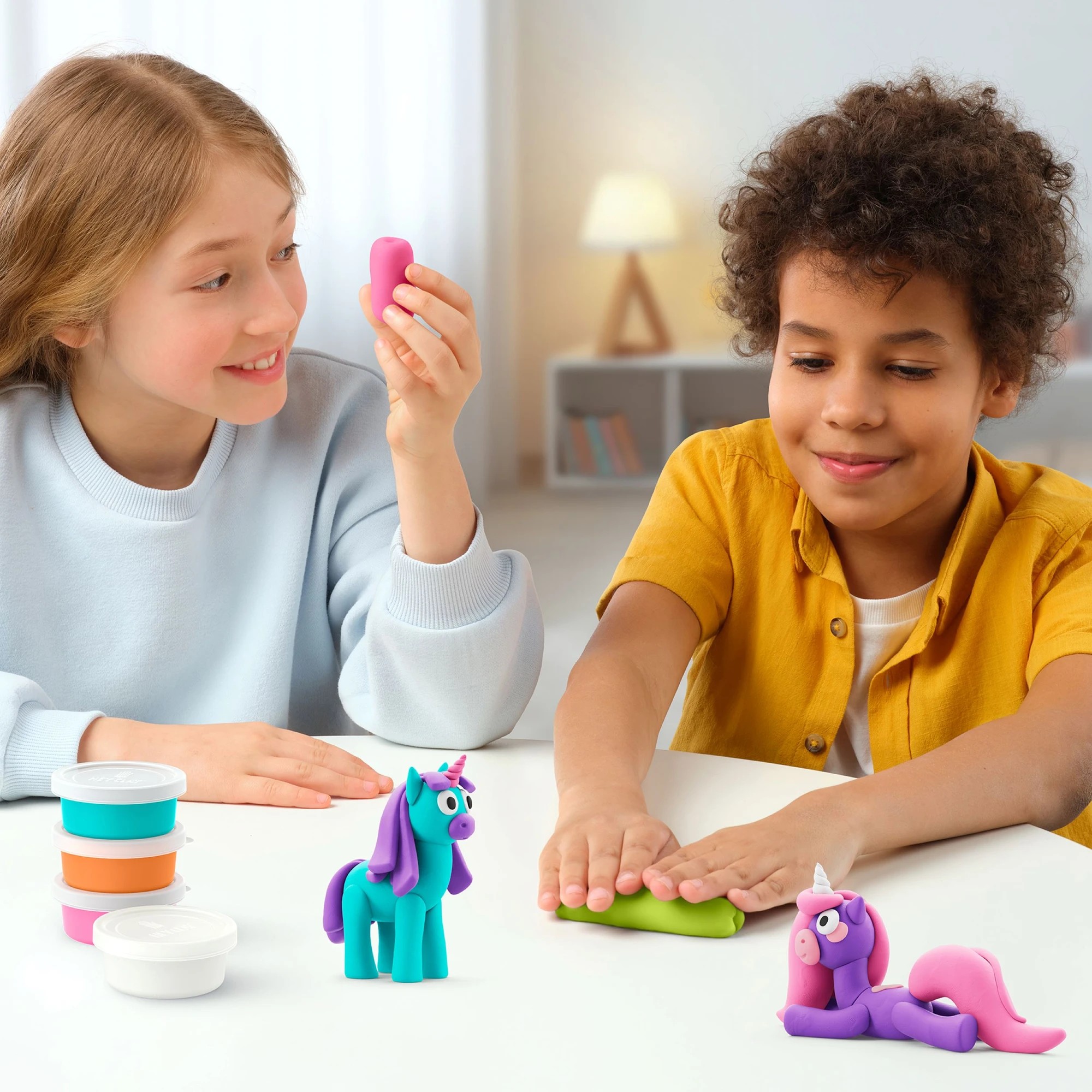 3 HEY CLAY Rainbow Unicorns - Multi, 3 of 9