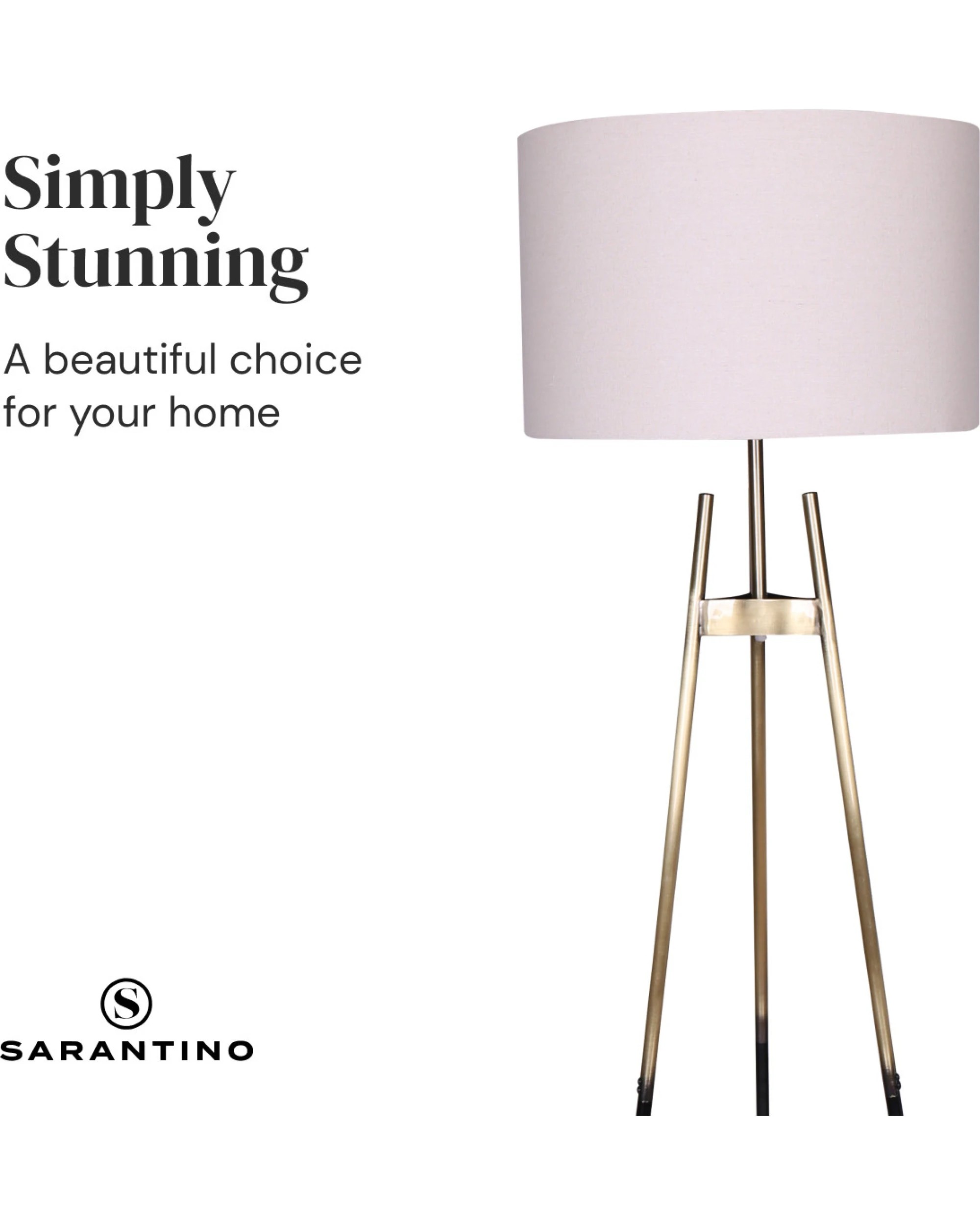 5 Sarantino Gradient Tripod Floor Lamp, 5 of 10