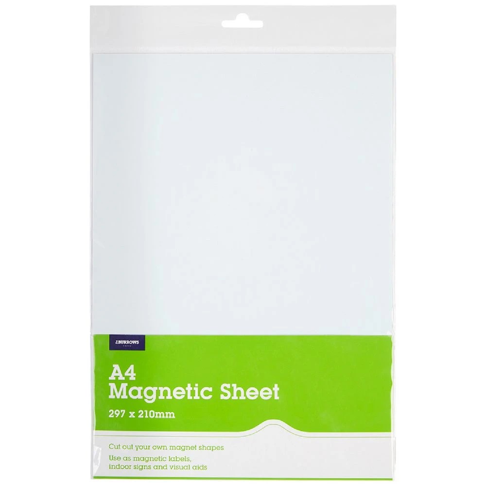 1 J.Burrows A4 Magnetic Sheet White, 1 of 2