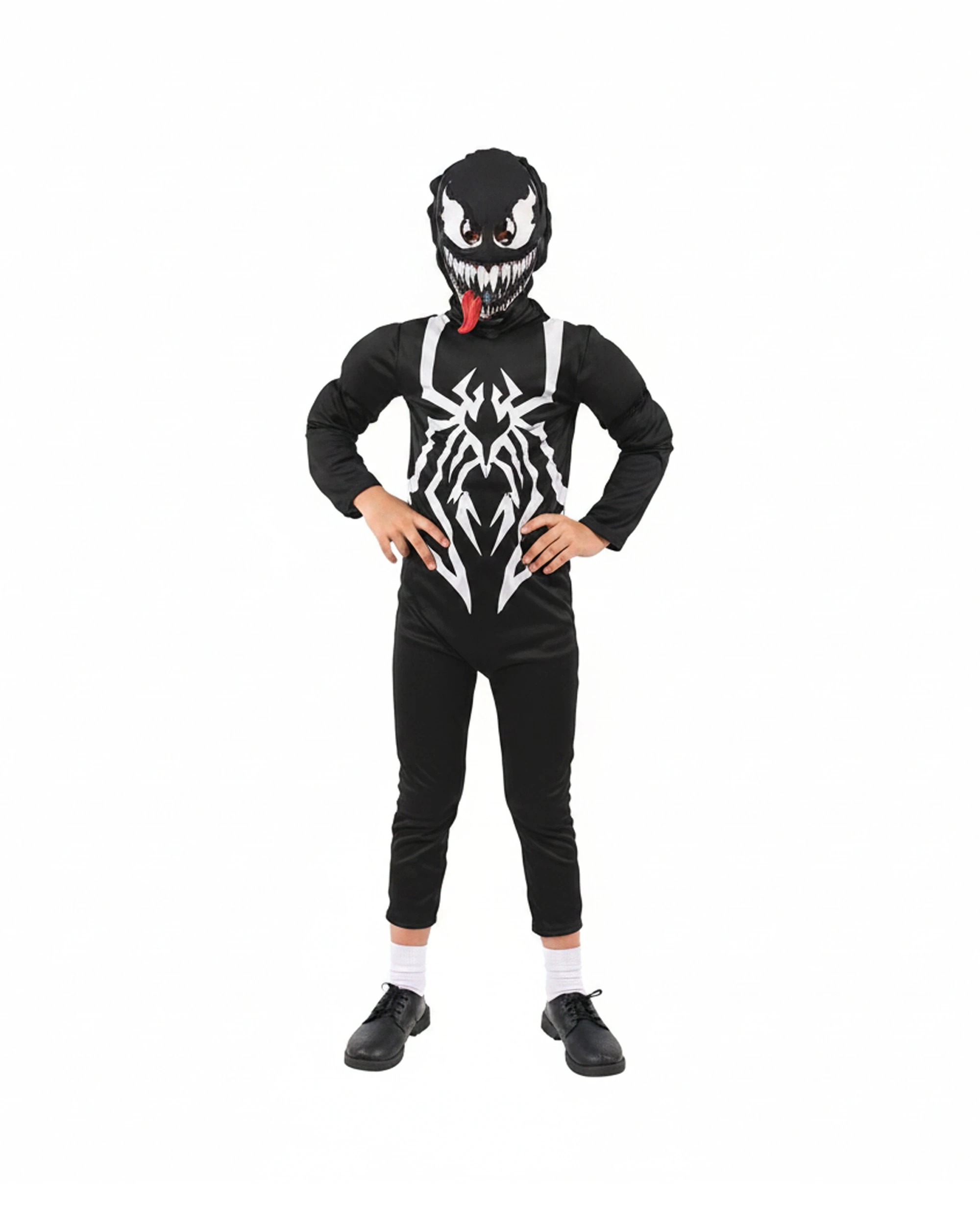 1 Oceana Boys Skull Costume Jumpsuit With Mask Large 128x56cm - Black, 1 of 1