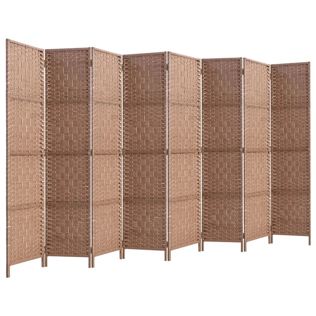 1 Artiss 8 Panel Room Divider Screen 326x170cm Woven - Natural, 1 of 7