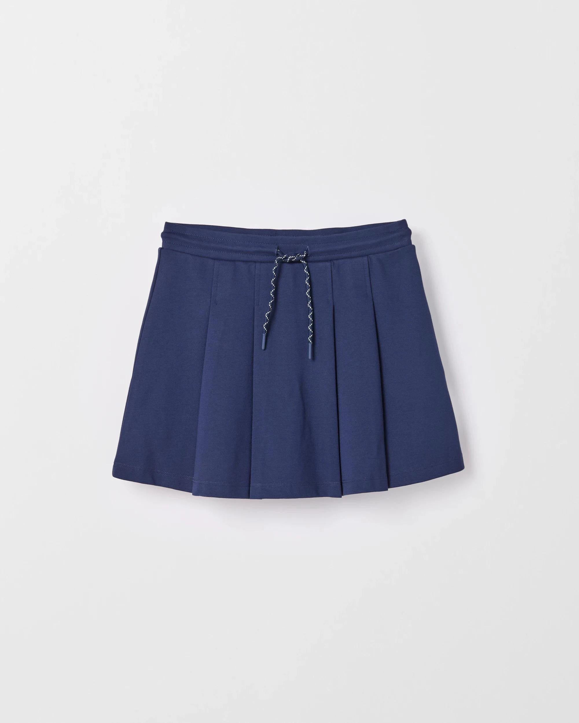 1 Target Kids Fleece Pleat Mini Skort NAVY, 1 of 2