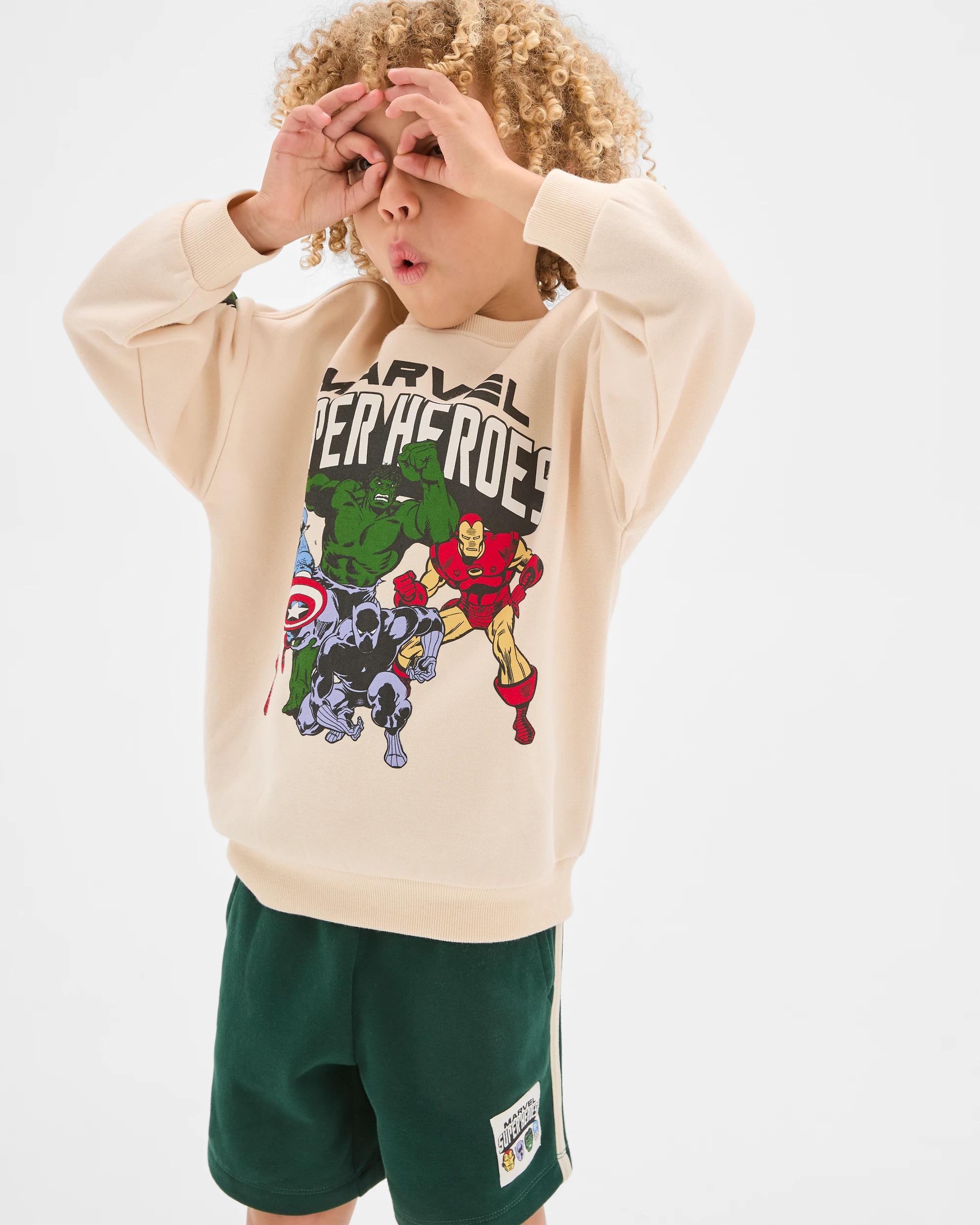 2 Disney Marvel Australian Cotton Blend Jumper and Shorts Set MARVEL, 2 of 6