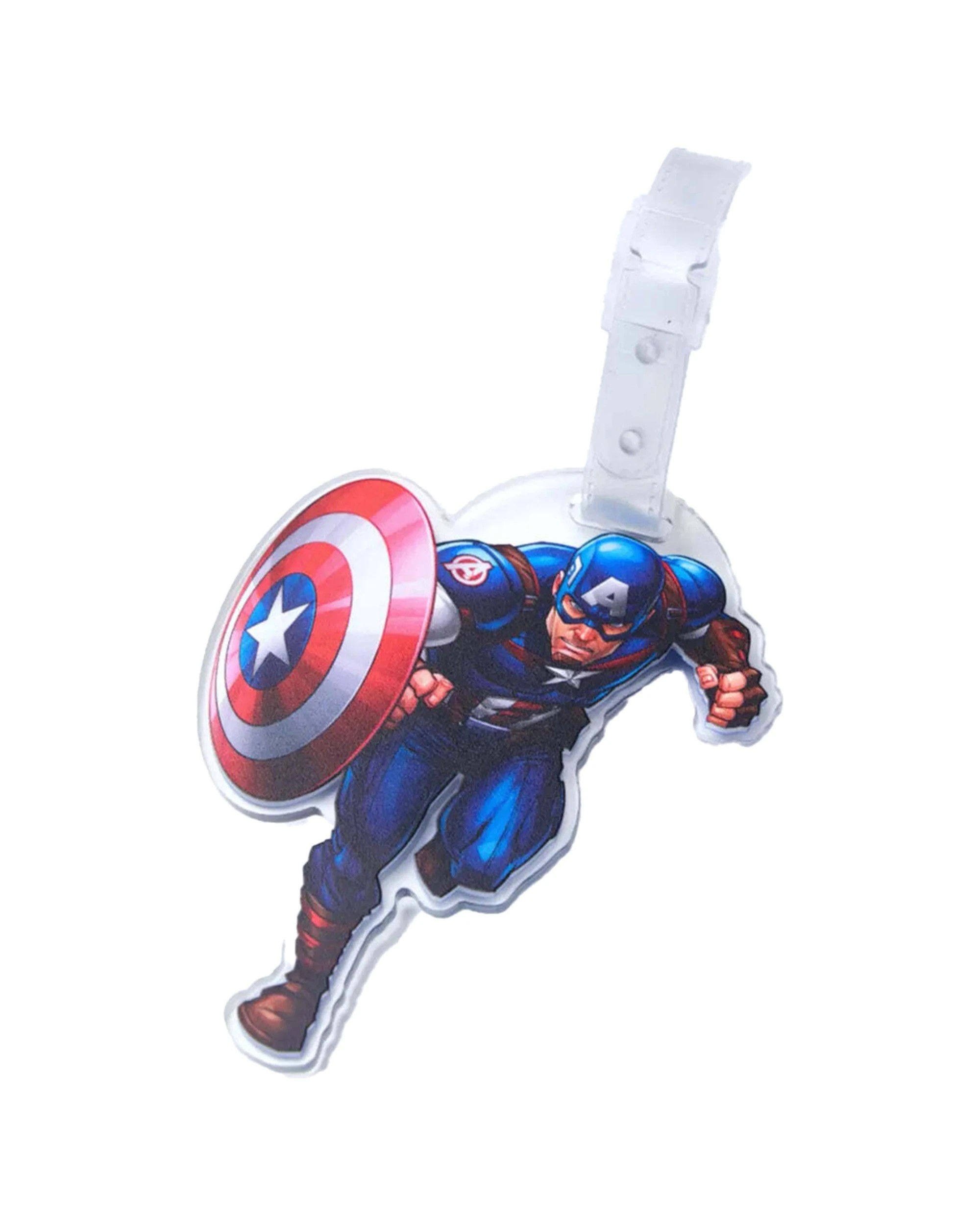 1 Marvel Captain America Luggage Tag Strap Included Travel Bag Accessory - Multi, 1 of 2