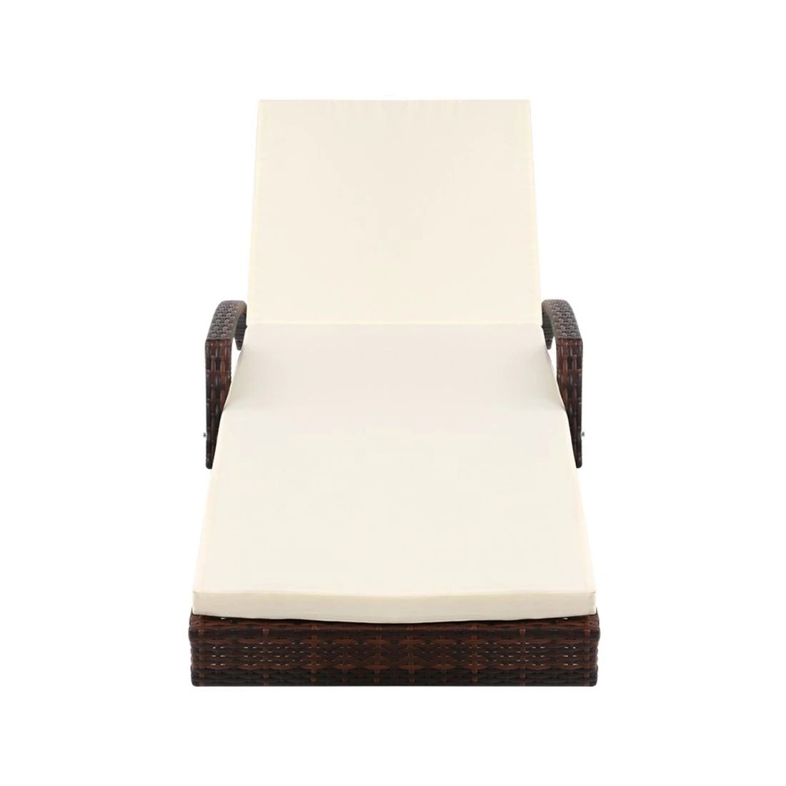 4 Gardeon Sun Lounger - Brown, 4 of 8
