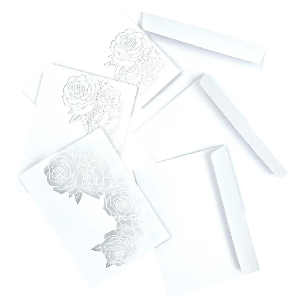 3 Quill Cards and Envelopes Rose Die Cut 125x175mm 15 Pack, 3 of 6